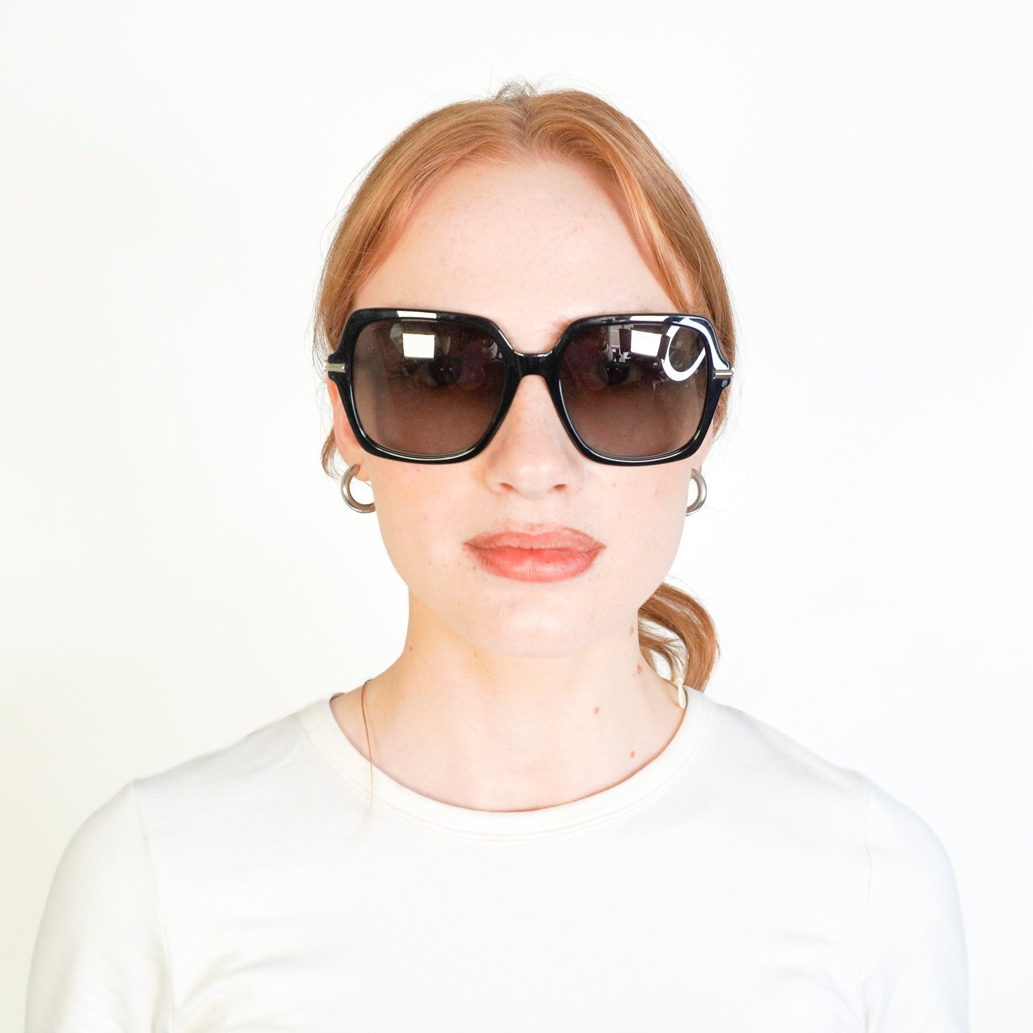 Ferragamo SF2076S 001 Black Oversized Square Sunglasses (RRP £350) | Authentic Preloved FINAL SALE - Reloved Again