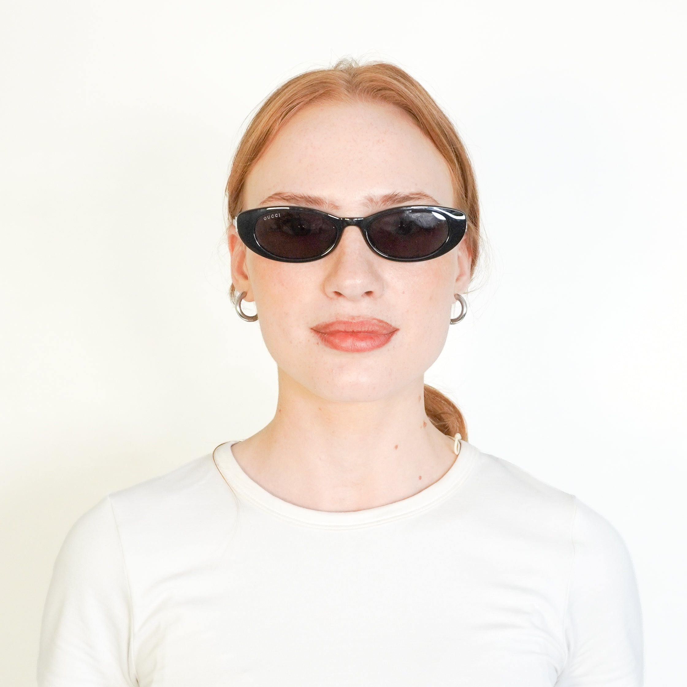 Gucci GG1680S 001 Black Cat-Eye Sunglasses (RRP £450) | Authentic Preloved FINAL SALE