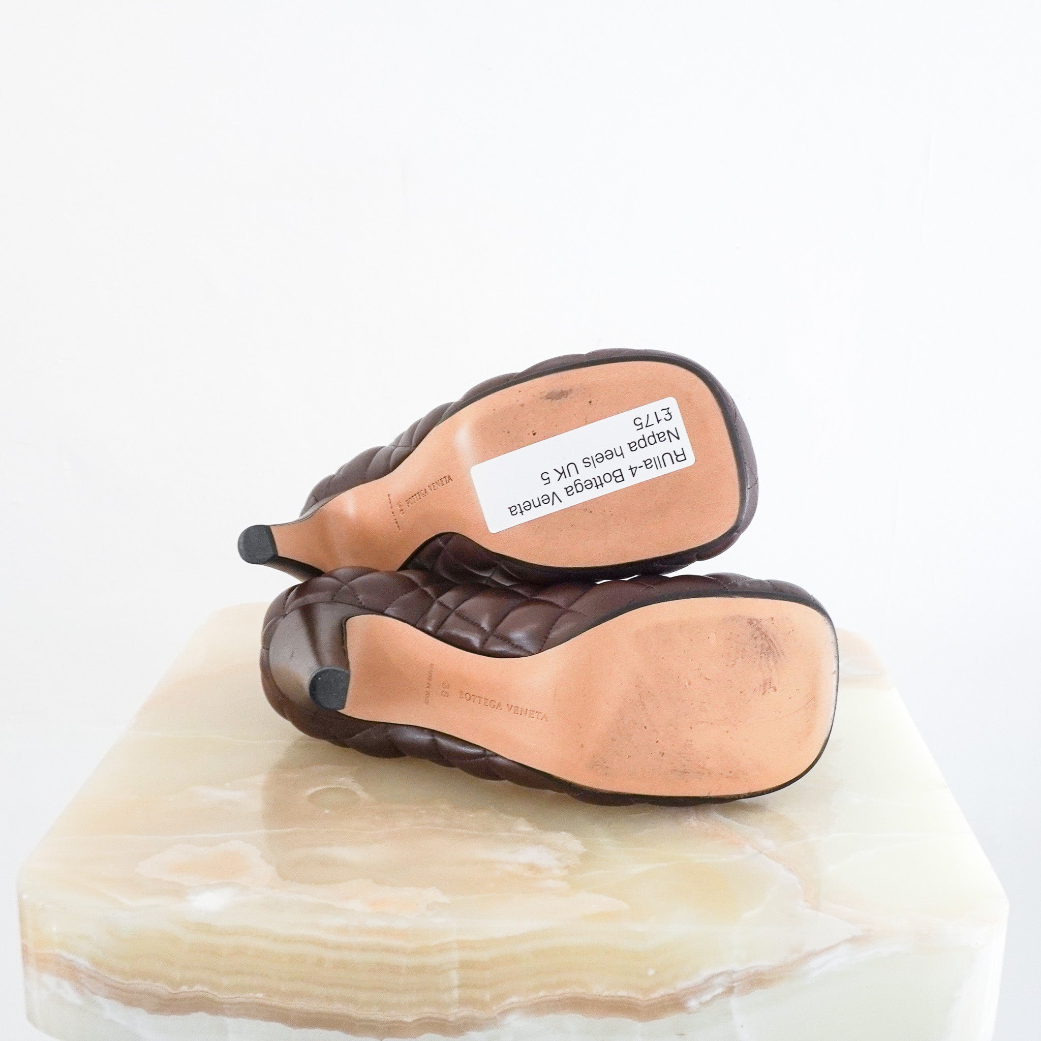 Bottega Veneta Nappa Heels RRP £800 | Authentic Preloved - Reloved Again