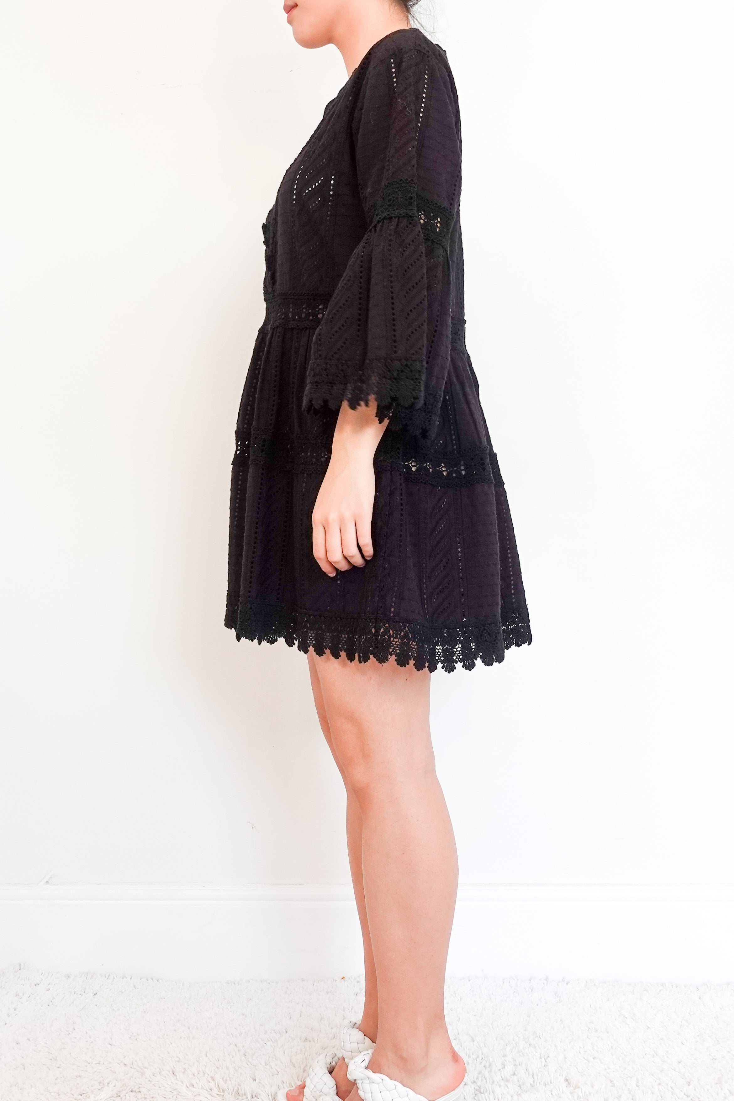 Black Cotton Summer Dress RRP £400