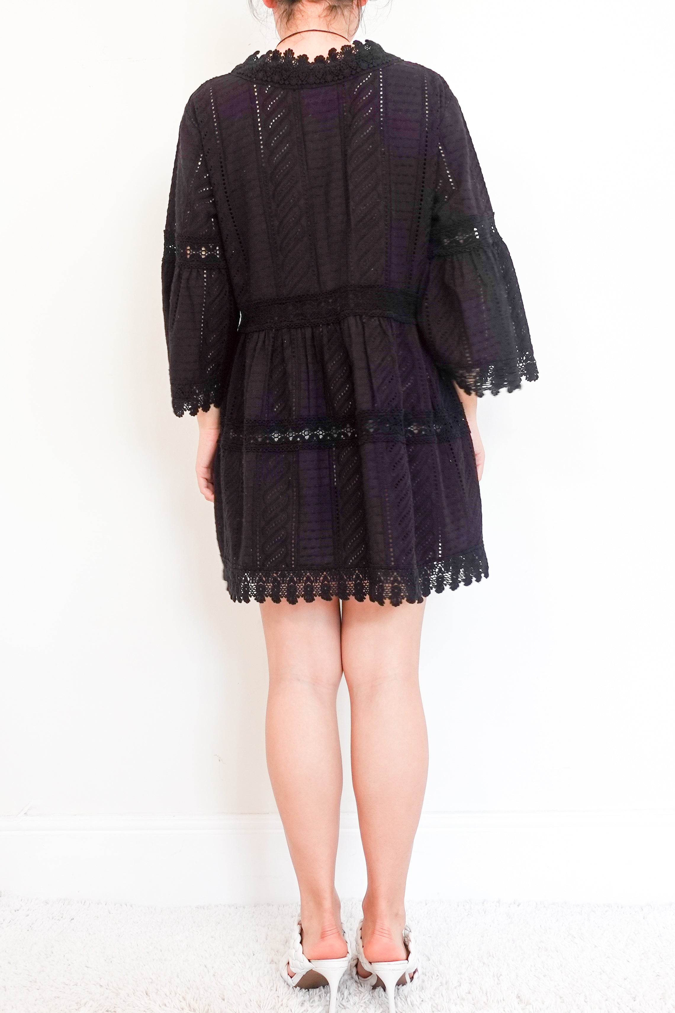 Black Cotton Summer Dress RRP £400