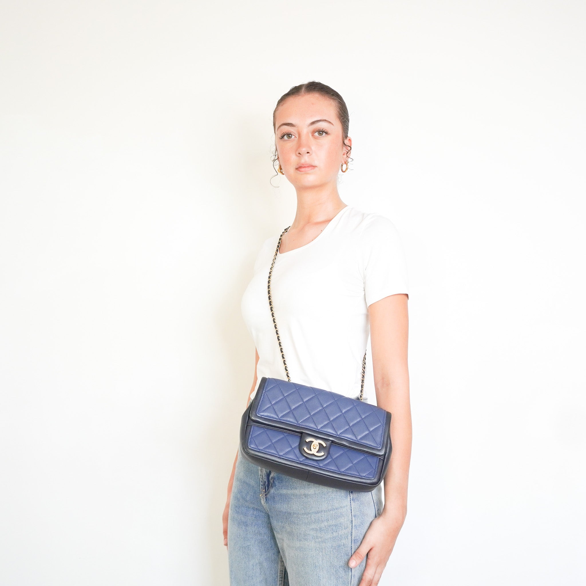 Chanel Bi - Colour Matelasse Single Flap Bag RRP £7,000 | Authentic Preloved - Reloved Again