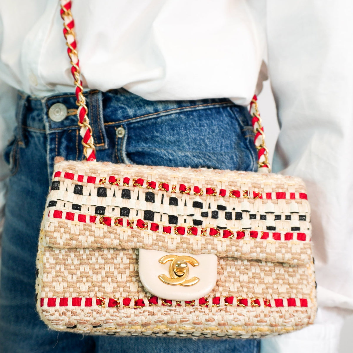 Chanel SS19 Classic Tweed Mini Flap Bag | Authentic Preloved