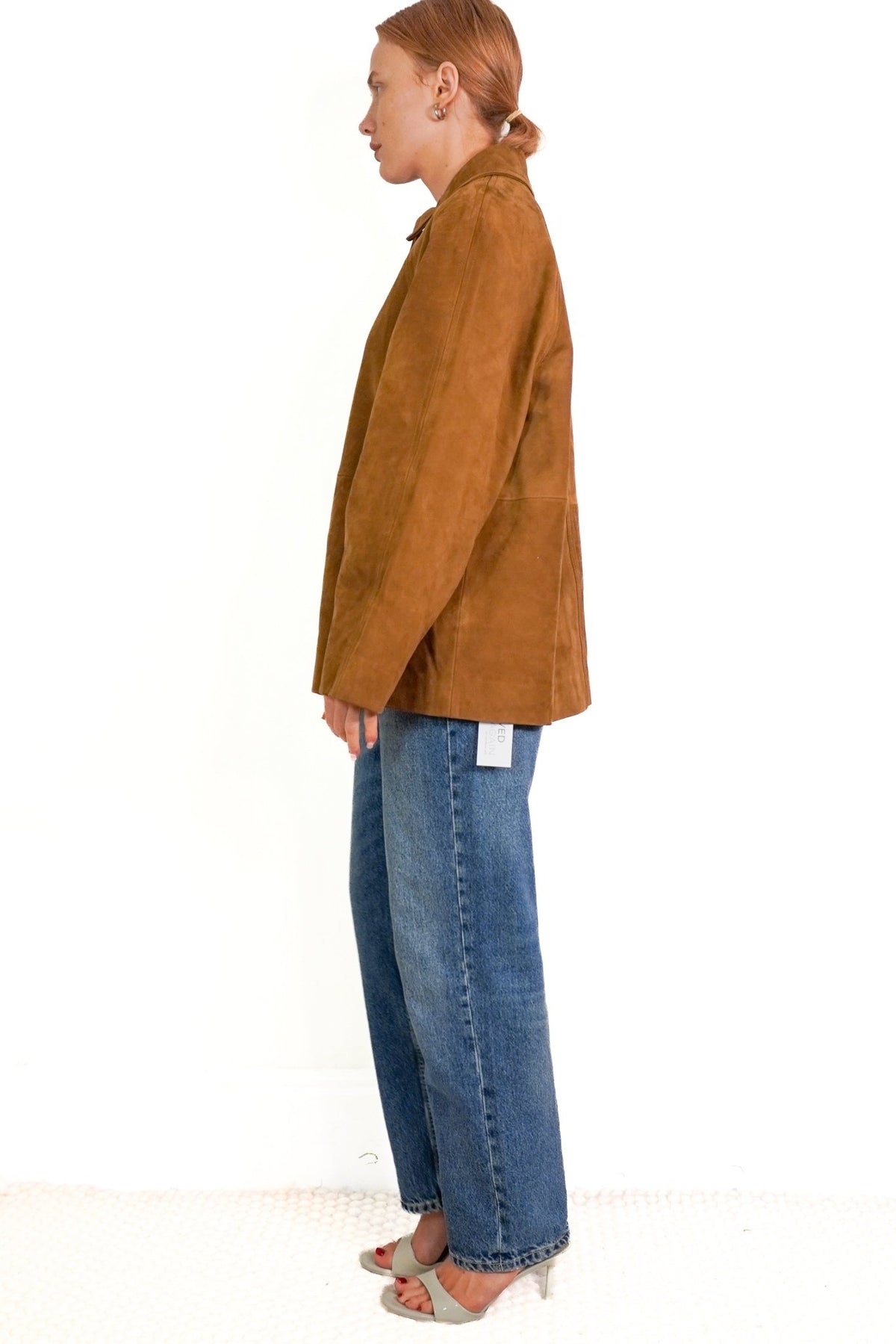 Massimo Dutti Brown Suede Jacket (RRP £400) | Authentic Preloved - Reloved Again