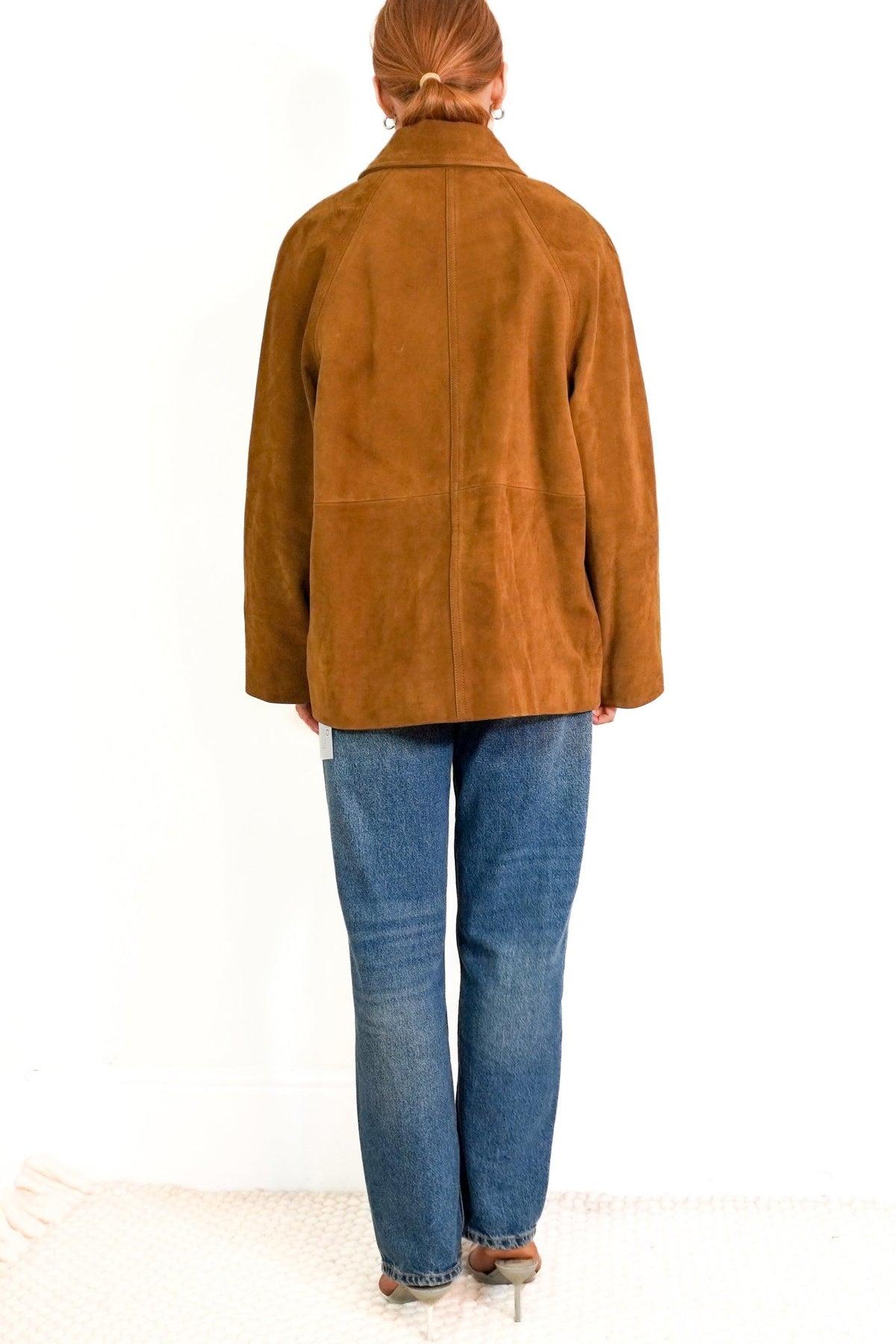 Massimo Dutti Brown Suede Jacket (RRP £400) | Authentic Preloved - Reloved Again
