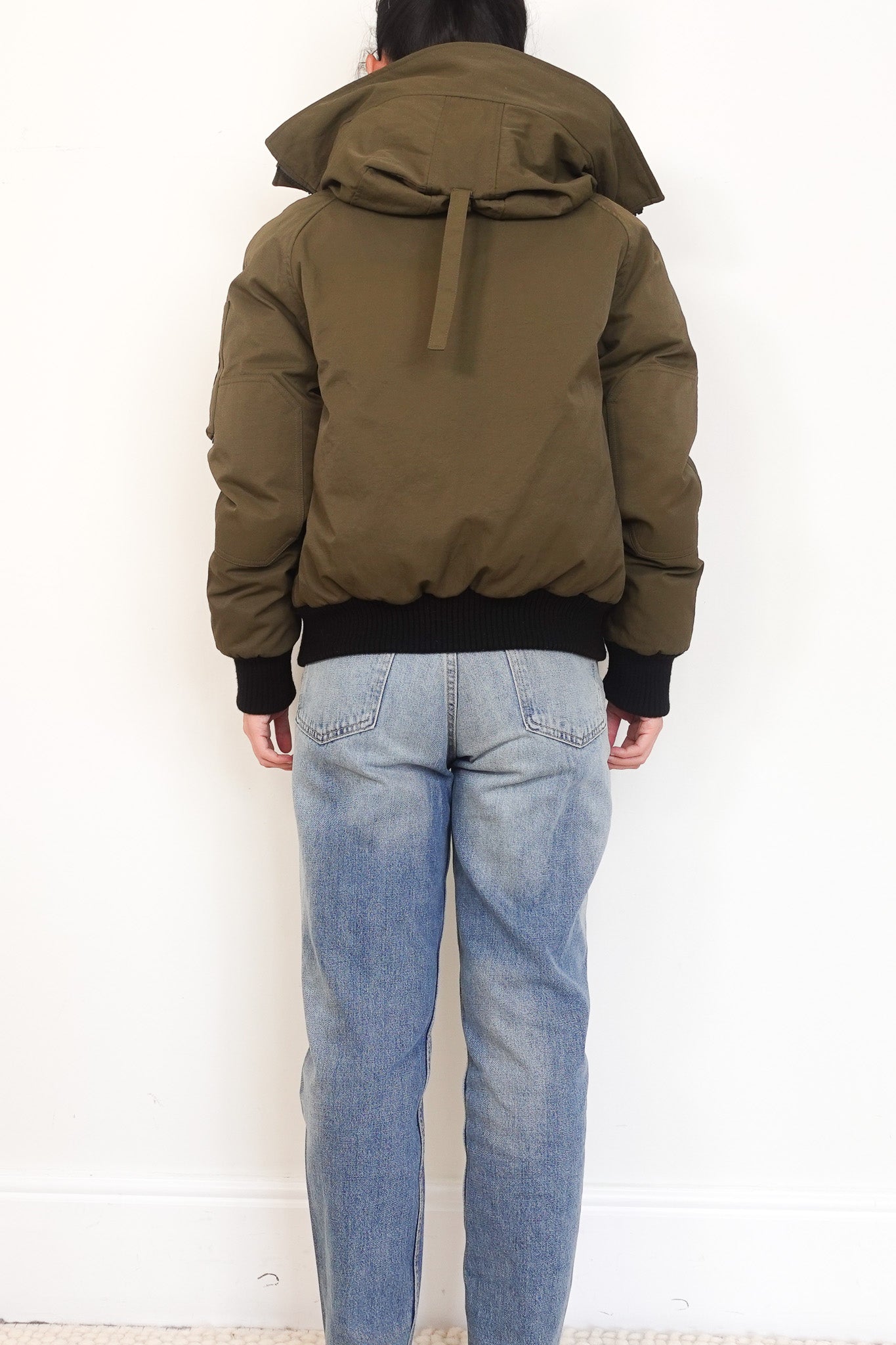 Kenzo Army Green Hooded Cropped Parka Coat RRP £450 | Authentic Preloved - Reloved Again