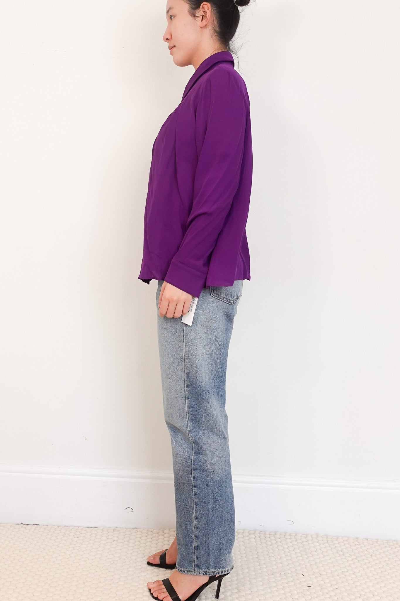 Emporio Armani Purple Silk Blouse | Authentic Preloved - Reloved Again
