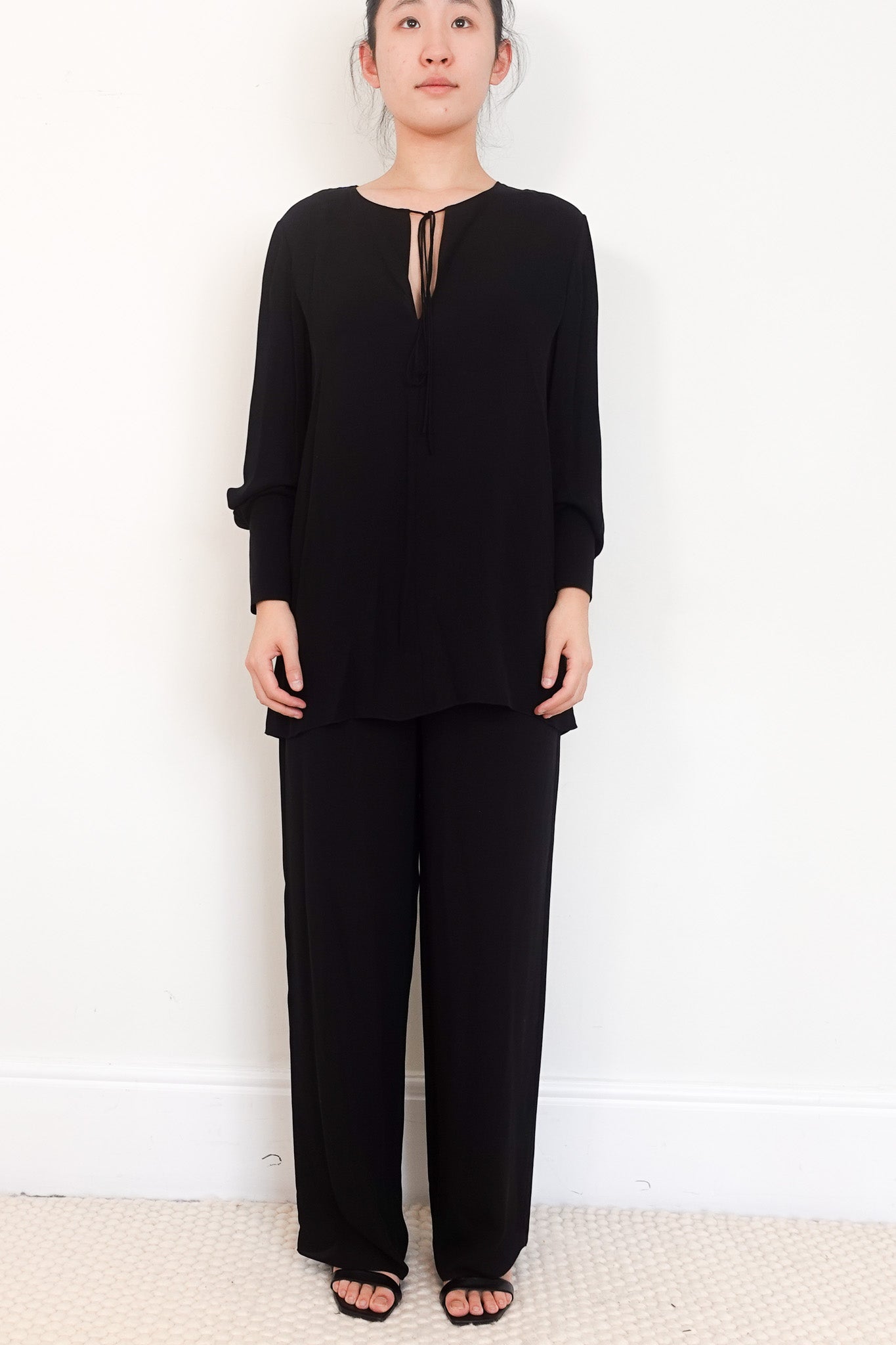 Theory Flowy Blouse and Trousers Set | Authentic Preloved - Reloved Again