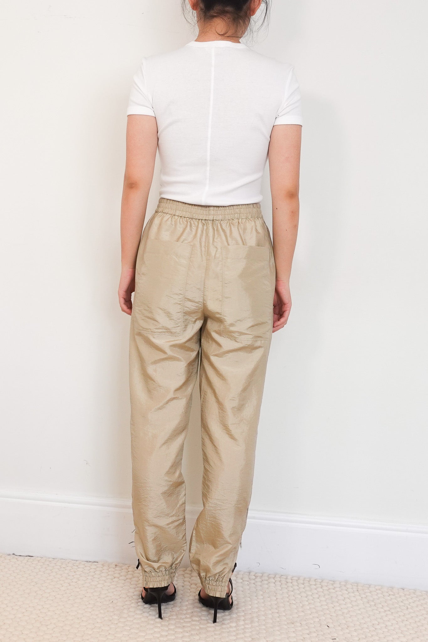 NEW Tibi Crispy Nylon Joggers RRP £250 | Authentic Preloved - Reloved Again