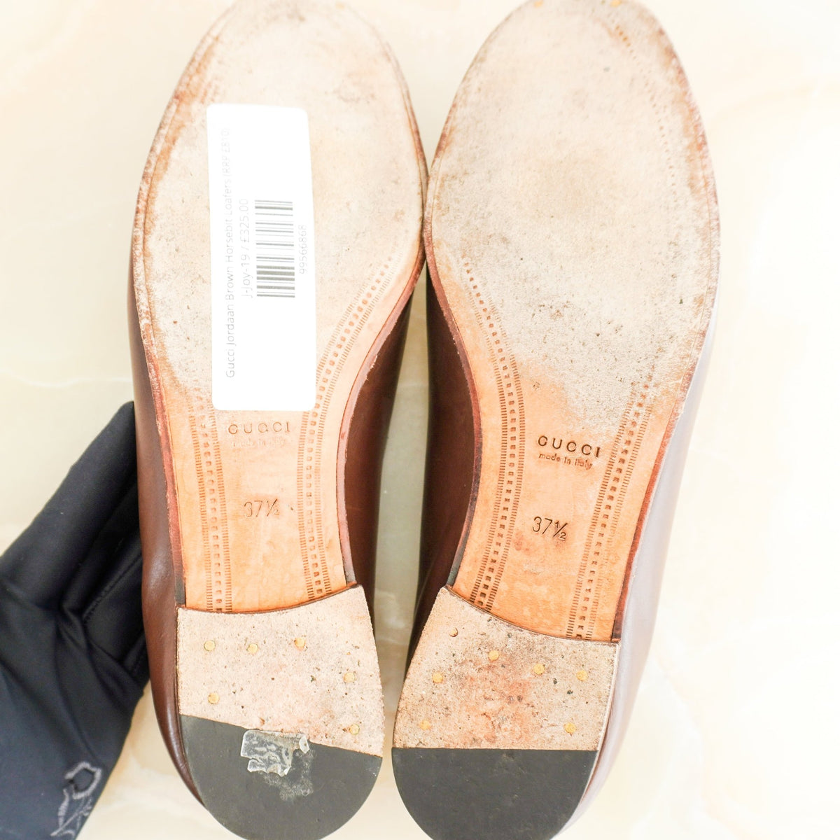 Gucci Jordaan Brown Horsebit Loafers (RRP £810) | Authentic Preloved - Reloved Again
