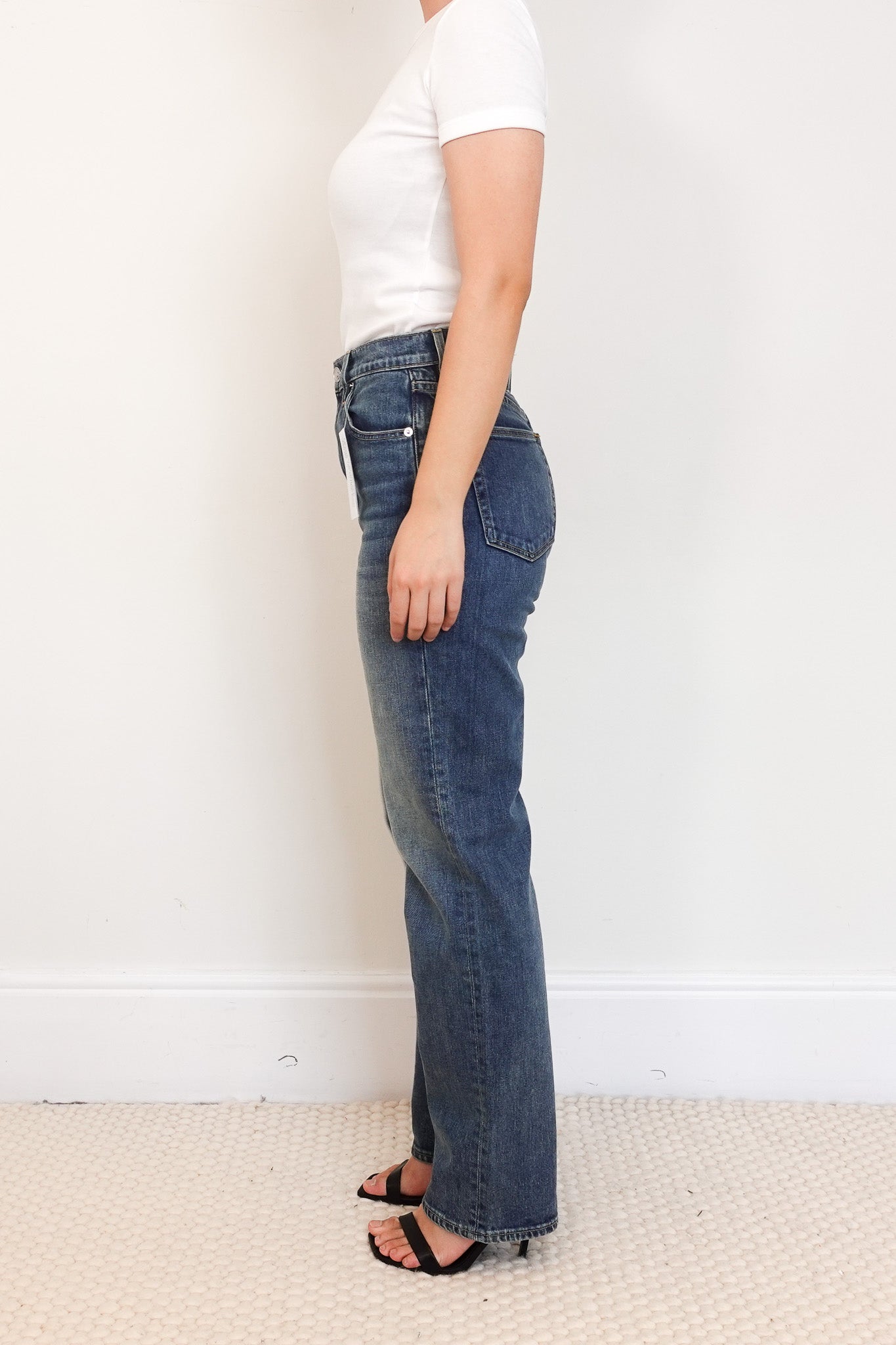 SLVRLAKE Blue Straight Leg Jeans RRP £300 | Authentic Preloved - Reloved Again