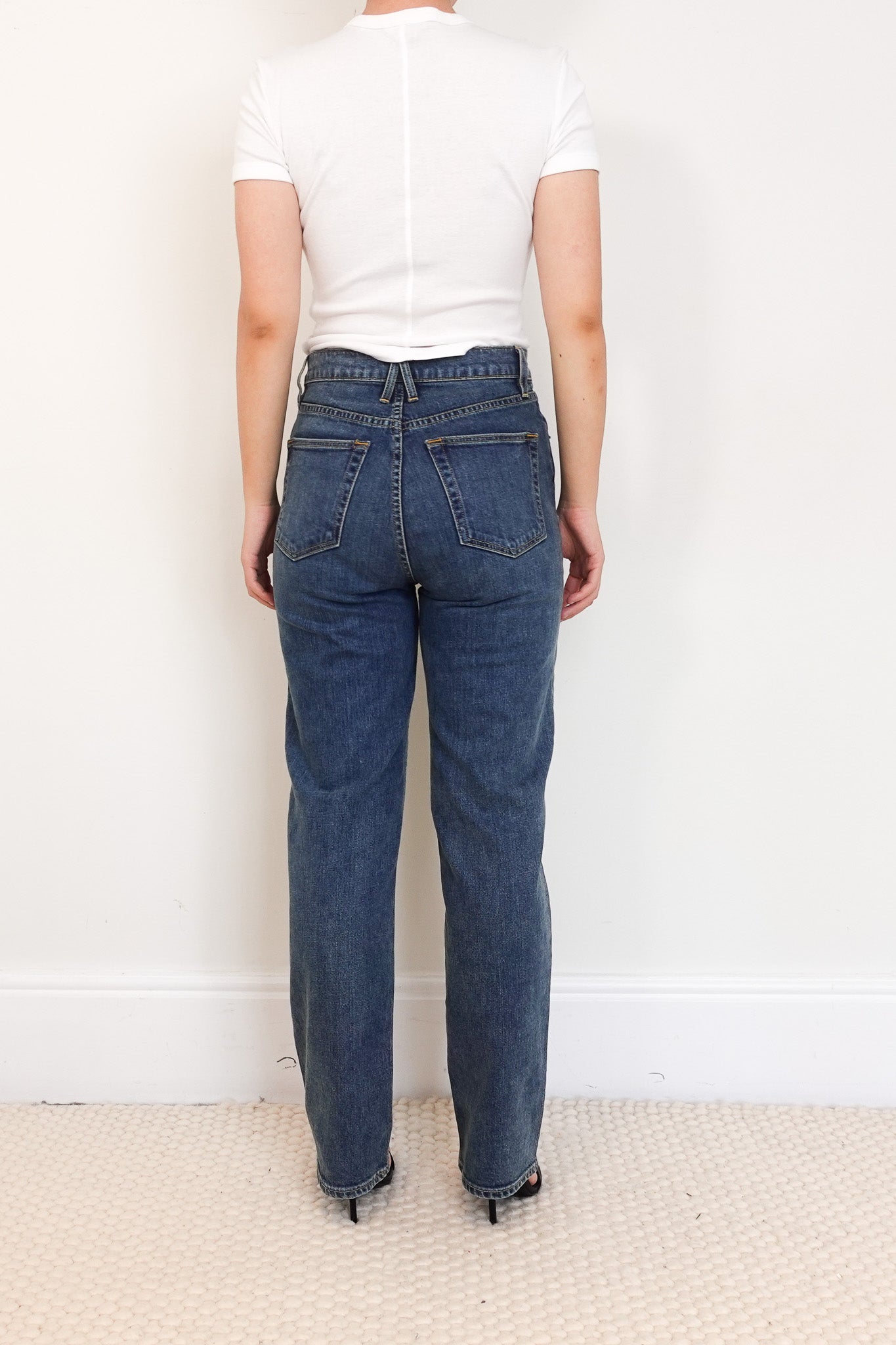 SLVRLAKE Blue Straight Leg Jeans RRP £300 | Authentic Preloved - Reloved Again