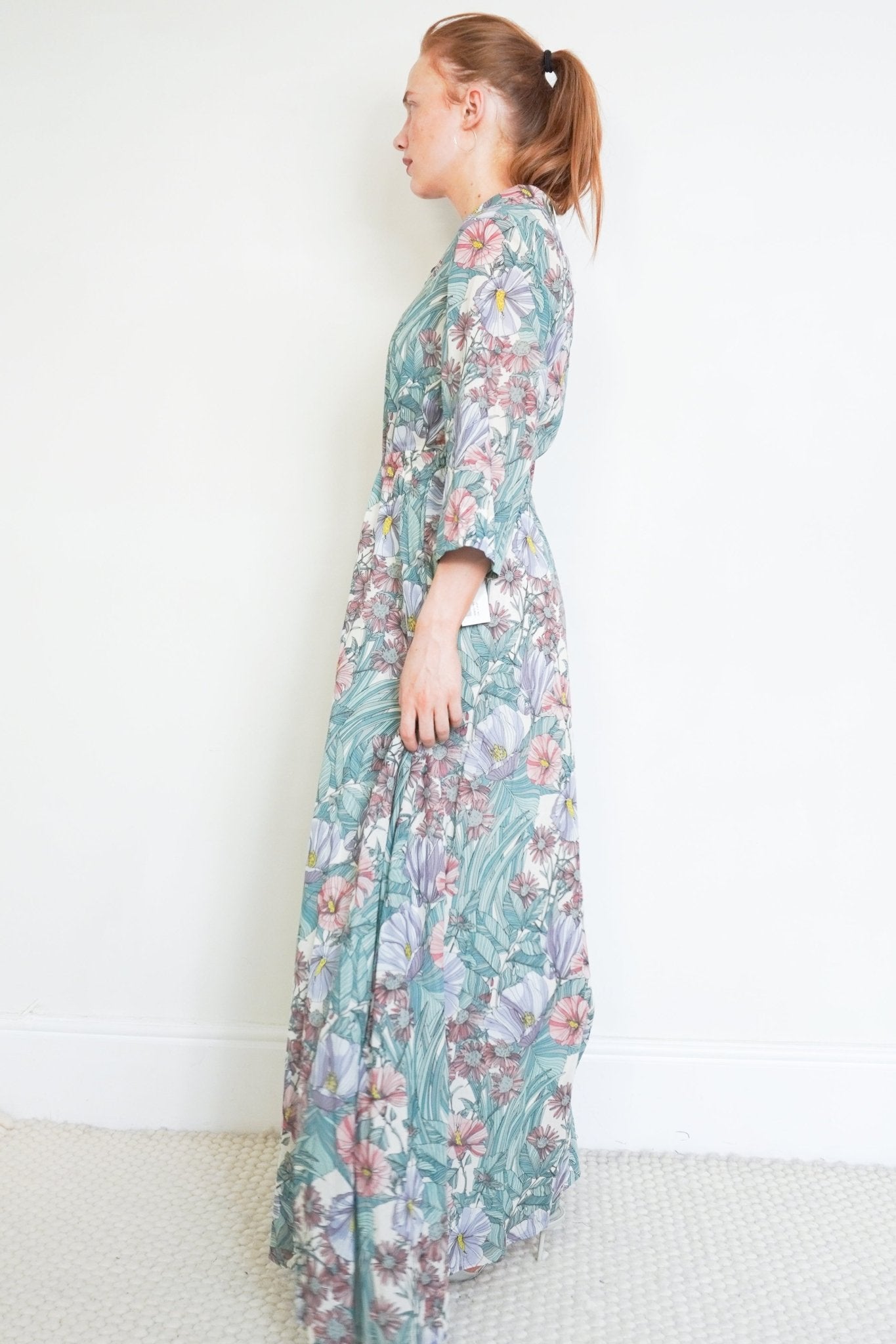 NEW Tory Burch Green Hibiscis Printed Shirtdress (RRP £328) | Authentic Preloved - Reloved Again