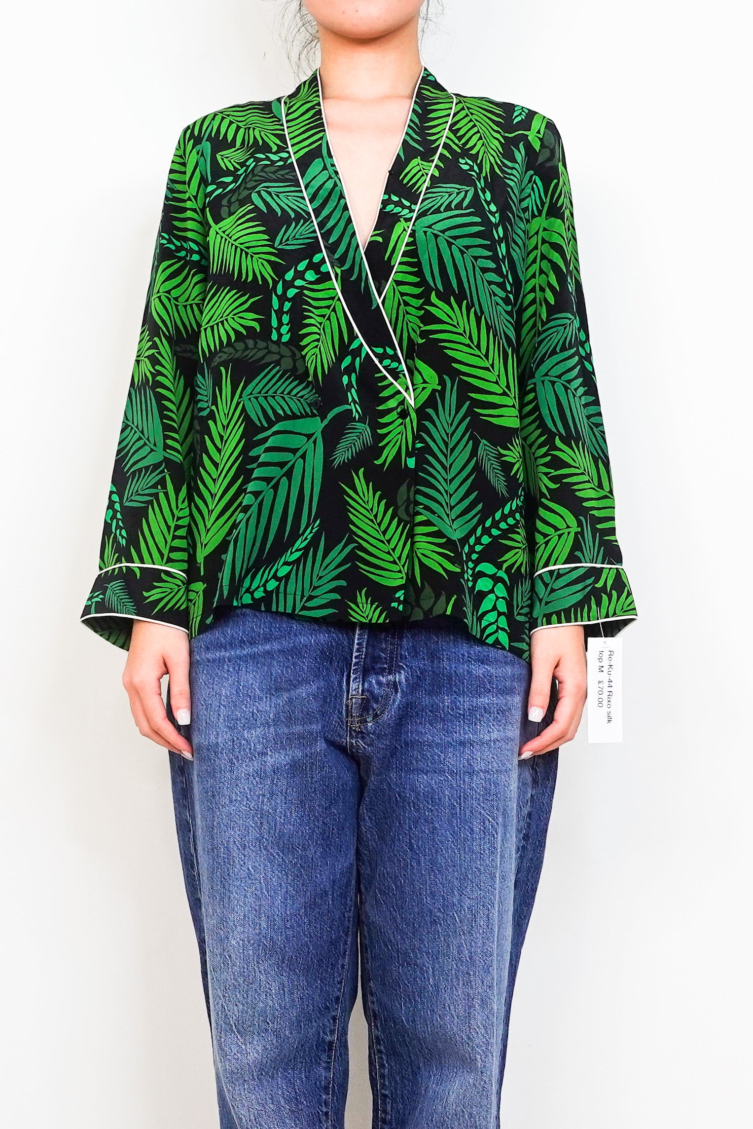 Tropical Silk floral blouse RRP £255