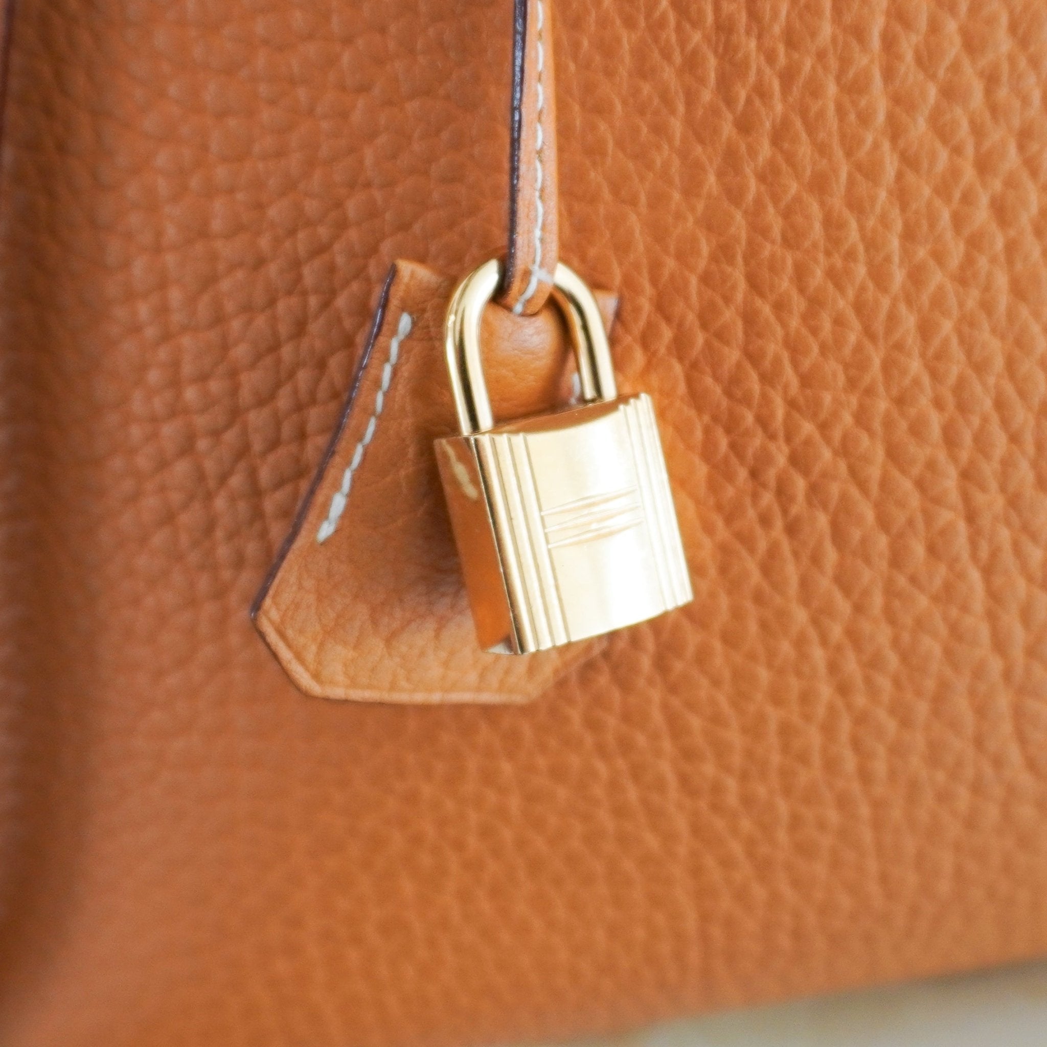Hermès Bolide 35 Bag in Gold Togo Leather and Gold Tone Hardware (RRP £6000) | Authentic Preloved - Reloved Again