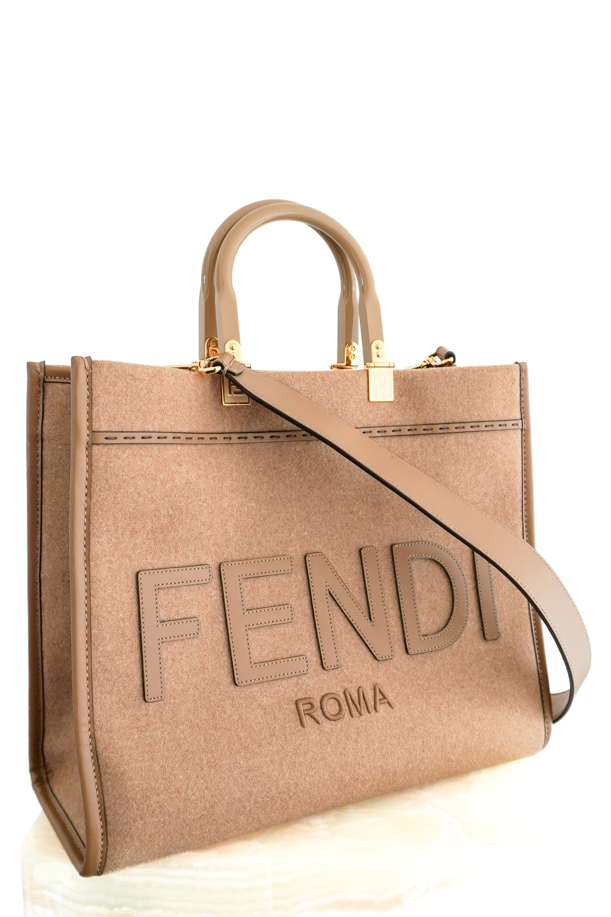 Fendi Roma Wool Tote Bag (RRP £1800) | Authentic Preloved