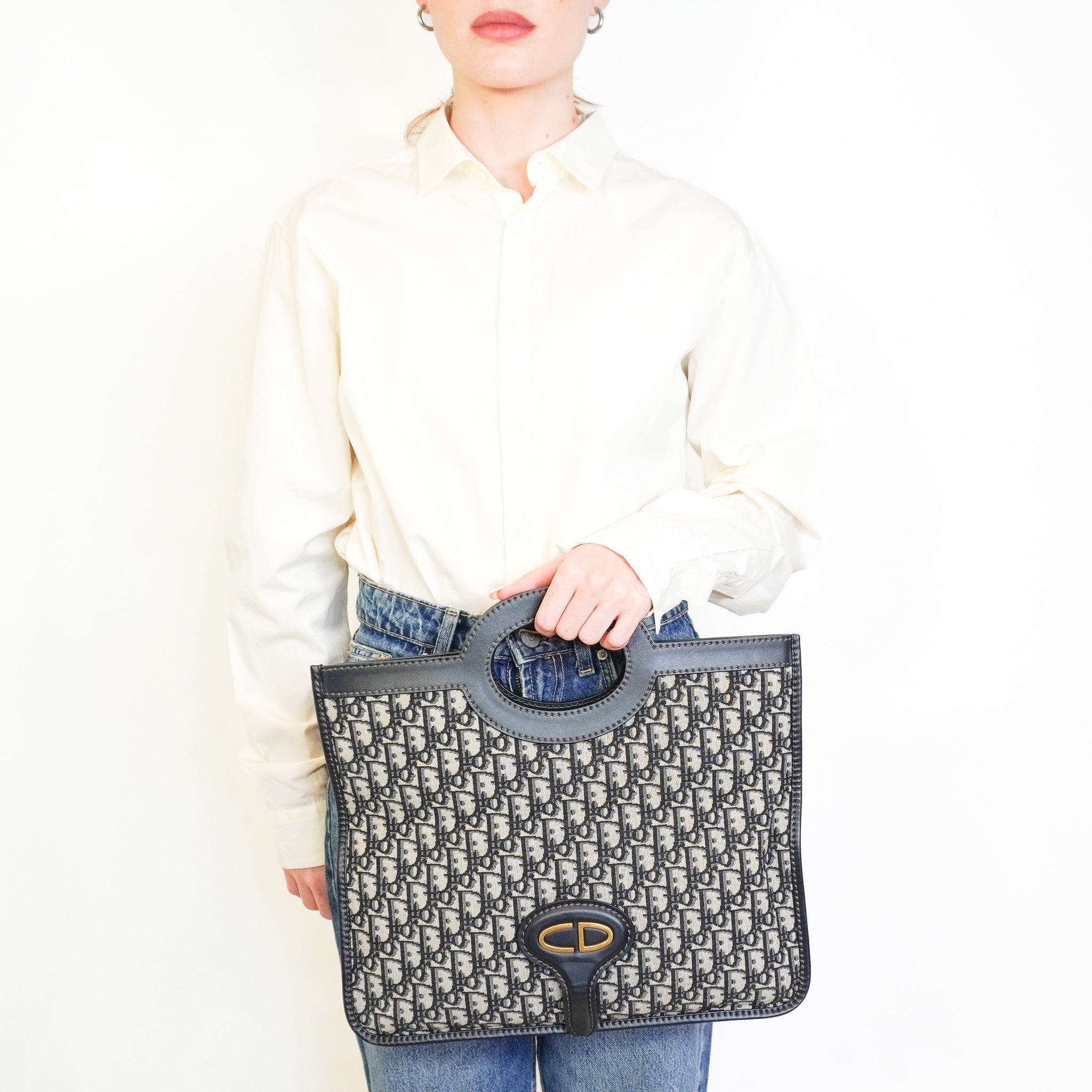 Christian Dior Oblique Fold Over Clutch (RRP £1,325) | Authentic Preloved