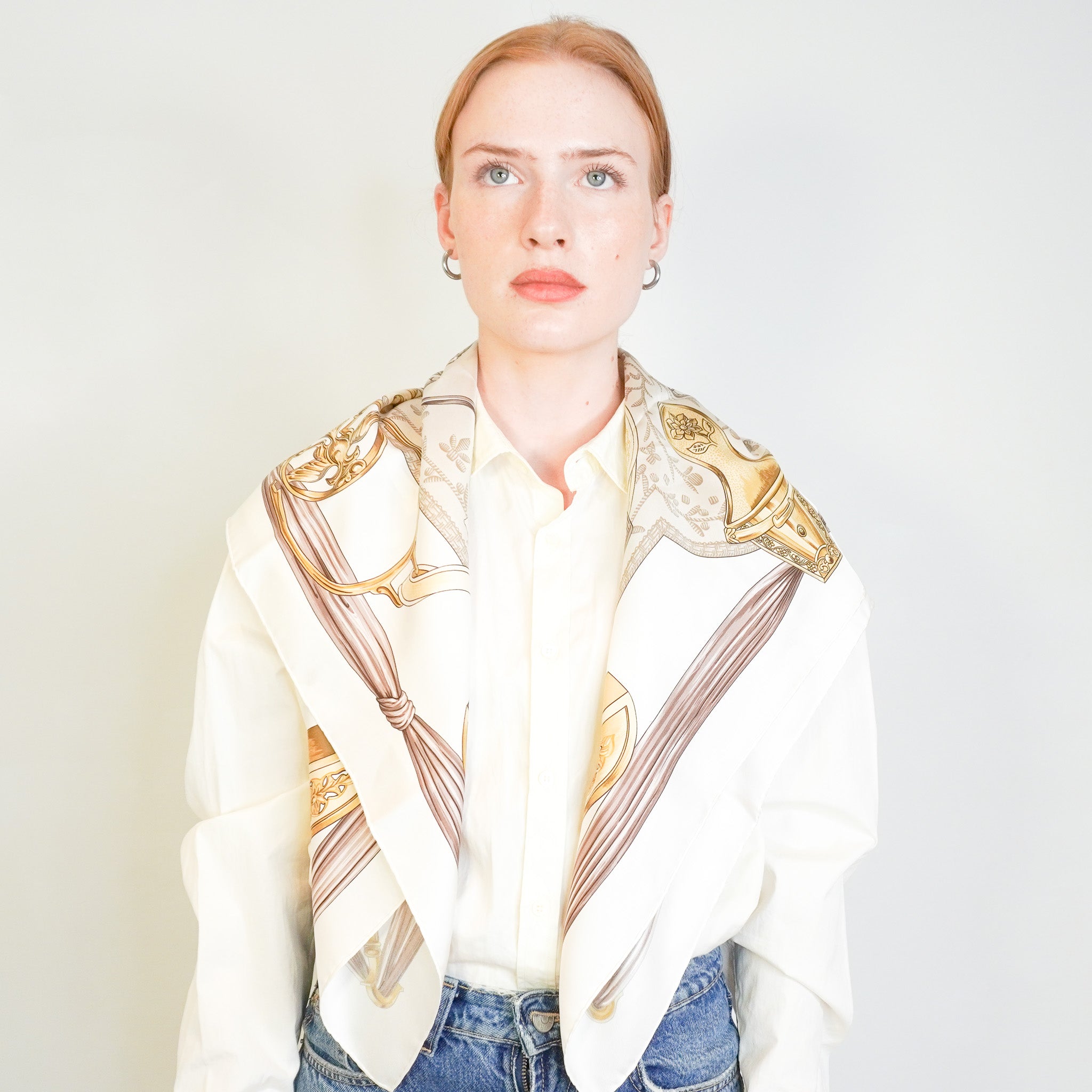 Hermes Etriers Silk Twill Carre 90 Scarf (RRP £520) | Authentic Preloved FINAL SALE