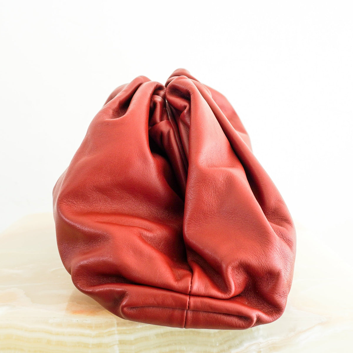 Bottega Oversized Cloud Clutch Rust (RRP £2600) | Authentic Preloved - Reloved Again