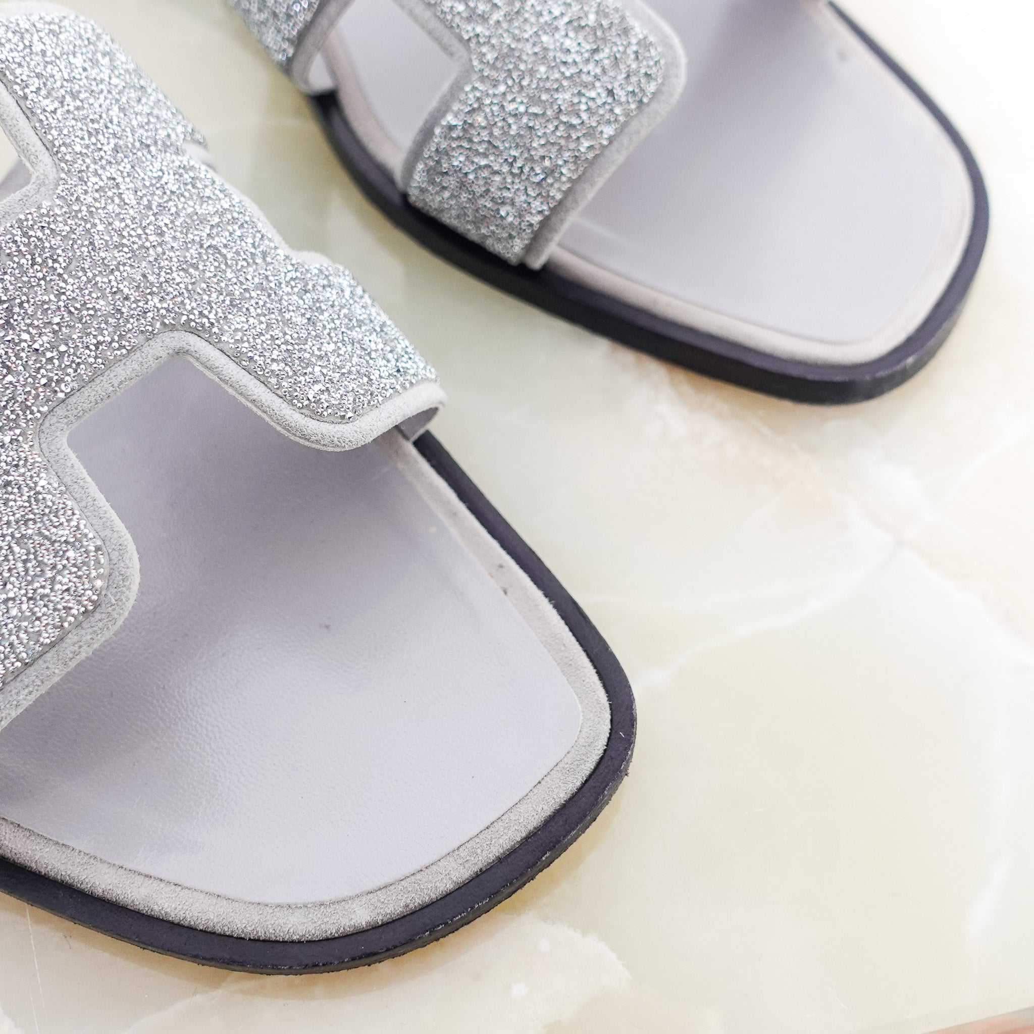 Crystal oran sandals RRP £1.2K