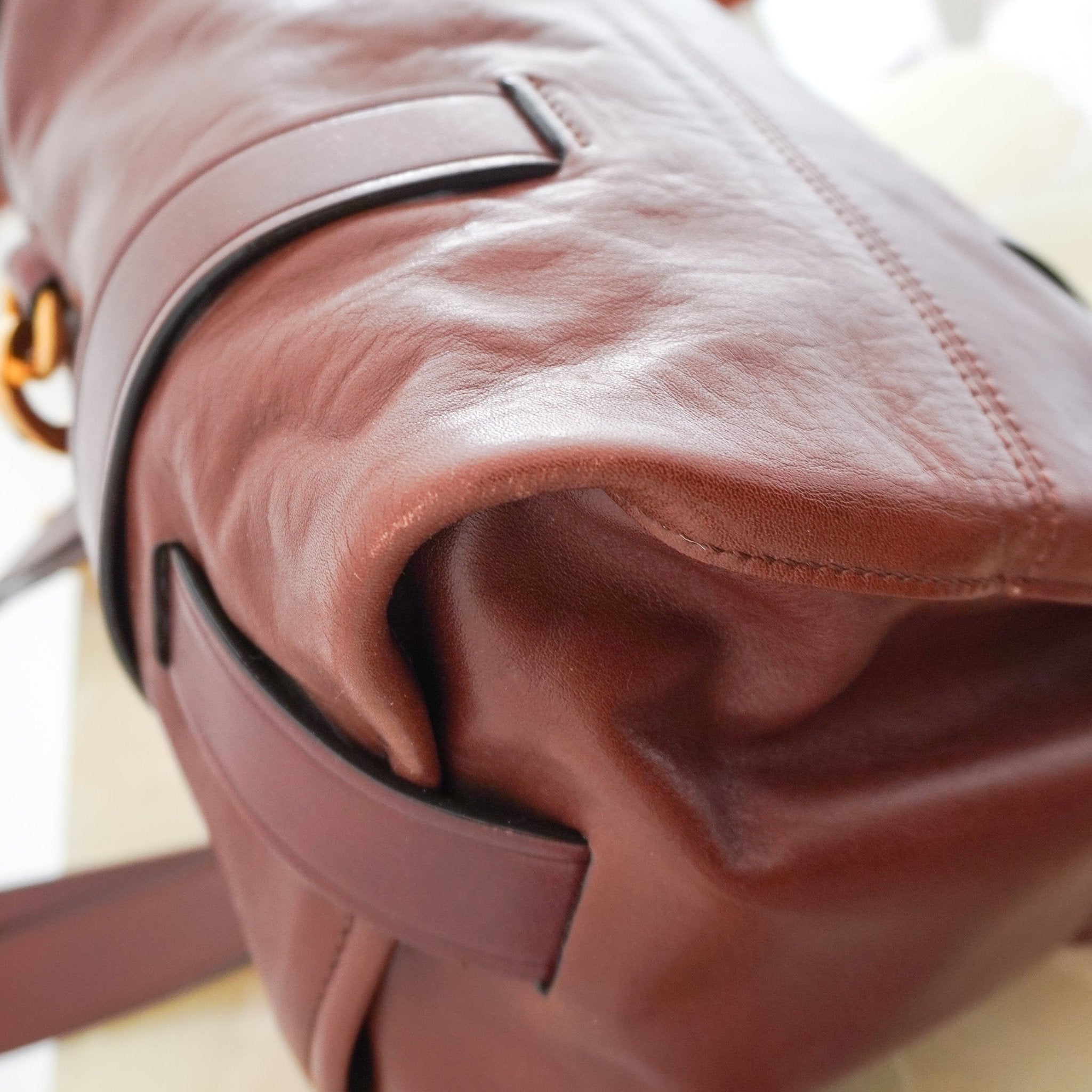 CURRENT SEASON Chloe Kerala Brown Large Leather Shoulder Bag (RRP £2390) | Authentic Preloved - Reloved Again