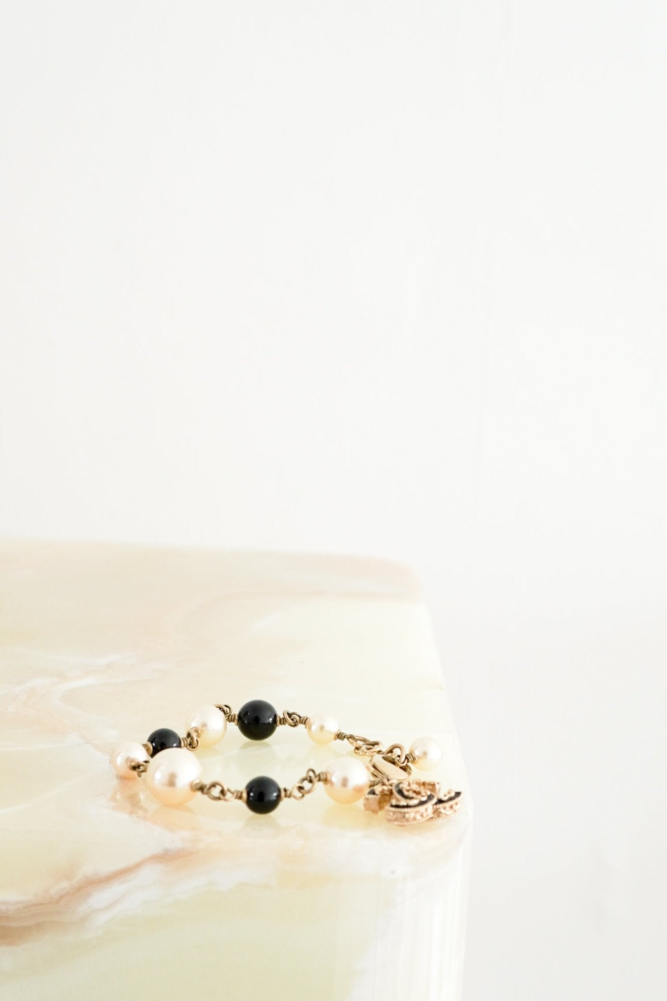 Chanel CC Black and White Bracelet (RRP £950) | Authentic Preloved - Reloved Again
