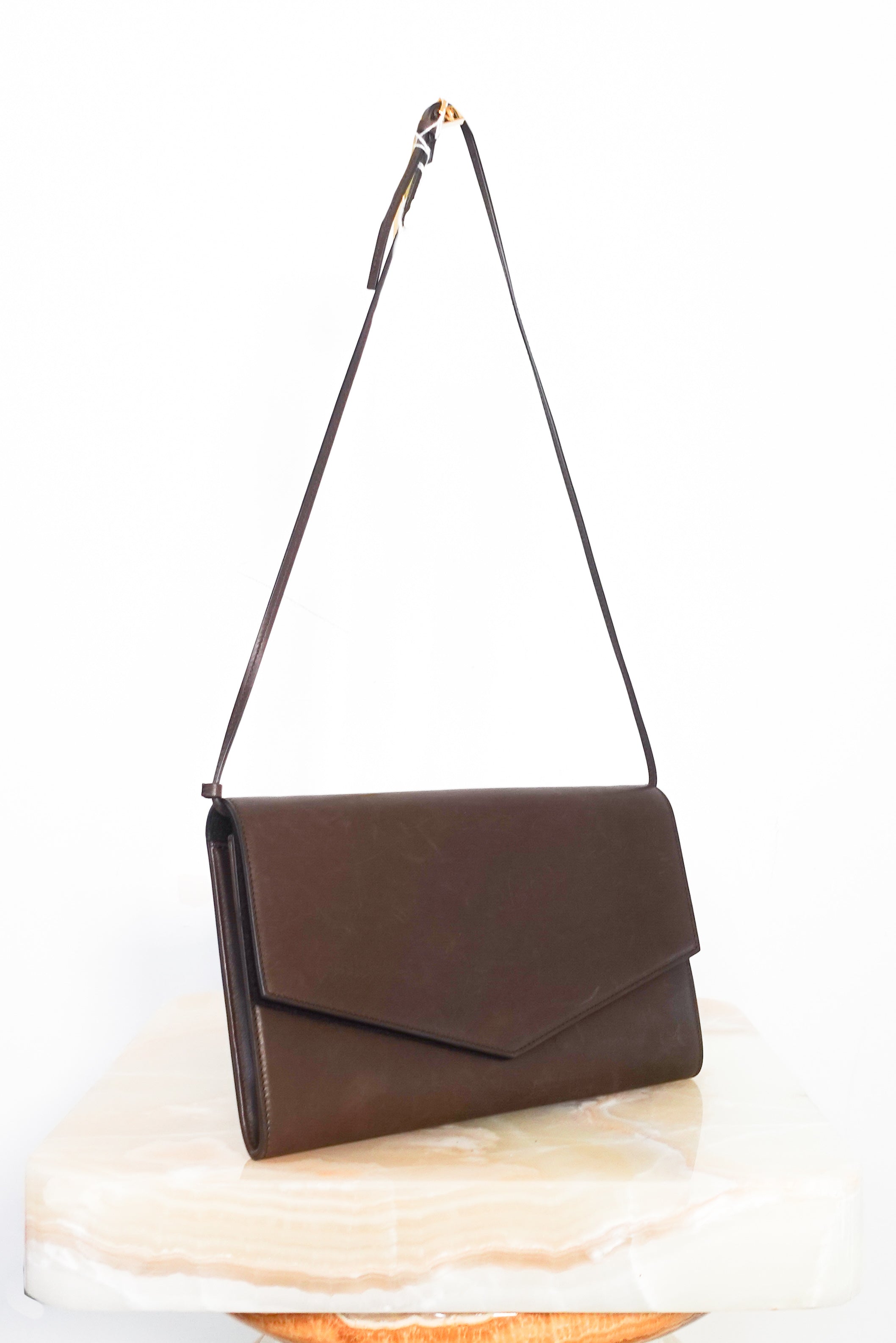 Envelope large leather shoulder bag RRP £1.5k