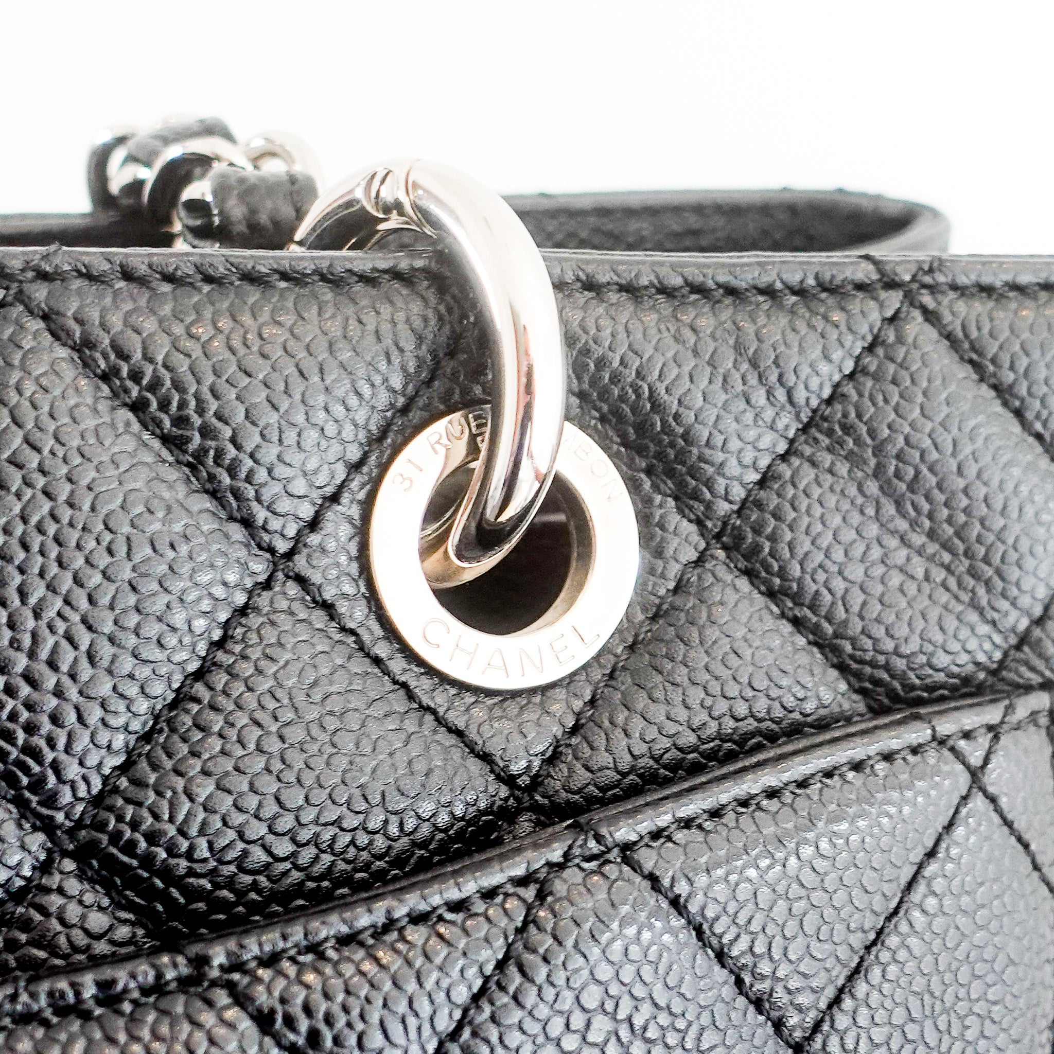 Chanel Grande Quilted Caviar Leather Black Shopper Tote RRP £5,200 | Authentic Preloved - Reloved Again