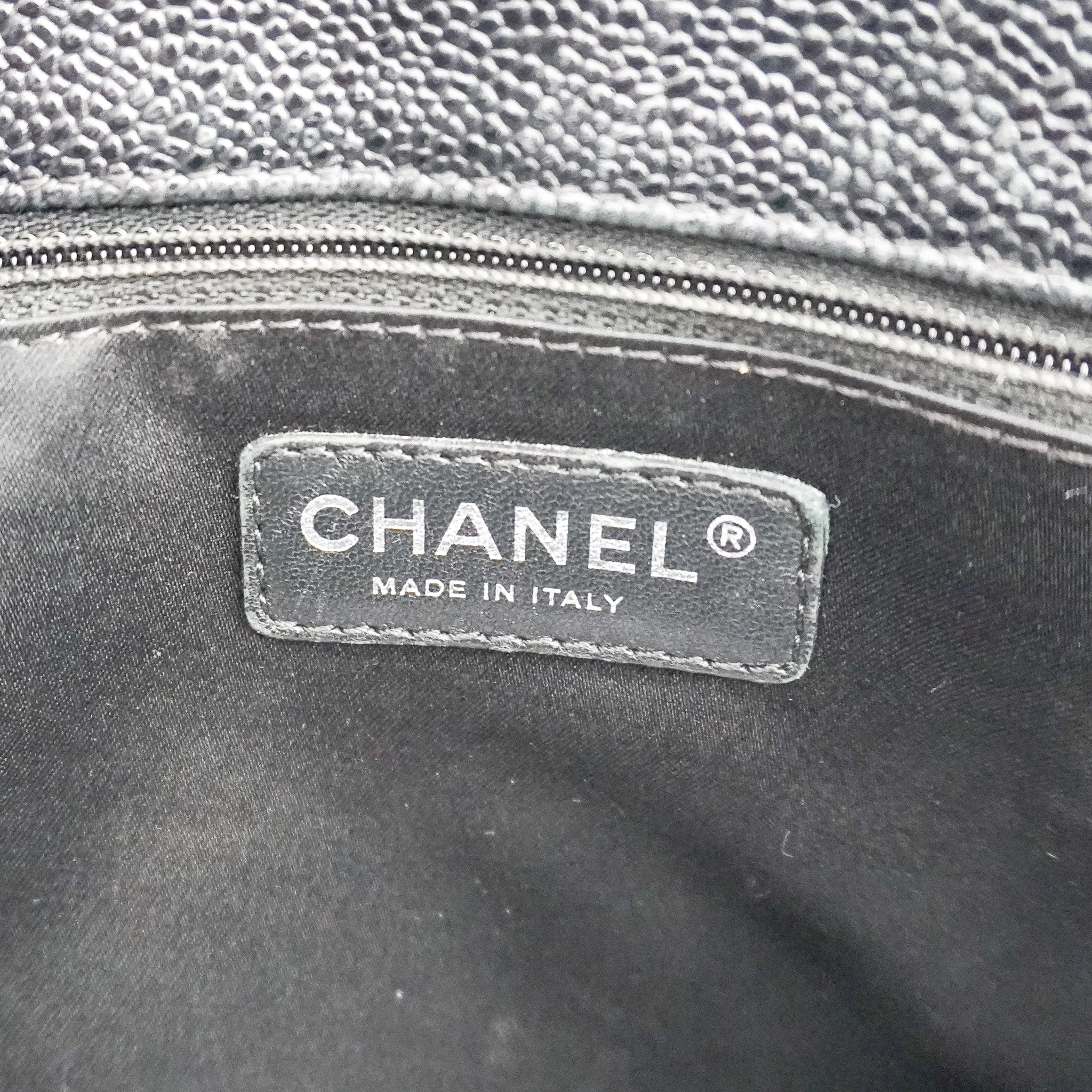 Chanel Grande Quilted Caviar Leather Black Shopper Tote RRP £5,200 | Authentic Preloved - Reloved Again