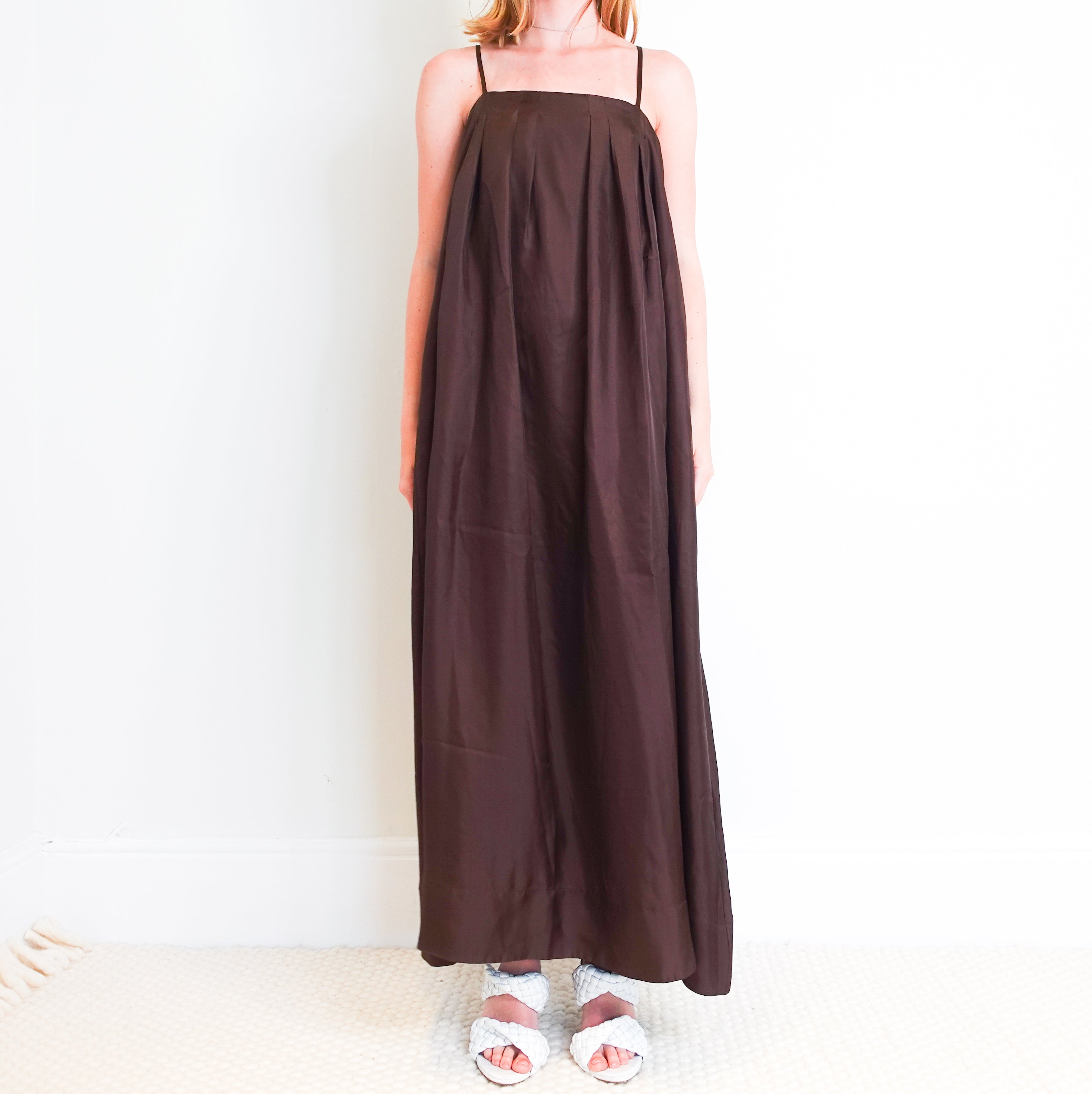 heather dress espresso silk RRP £465