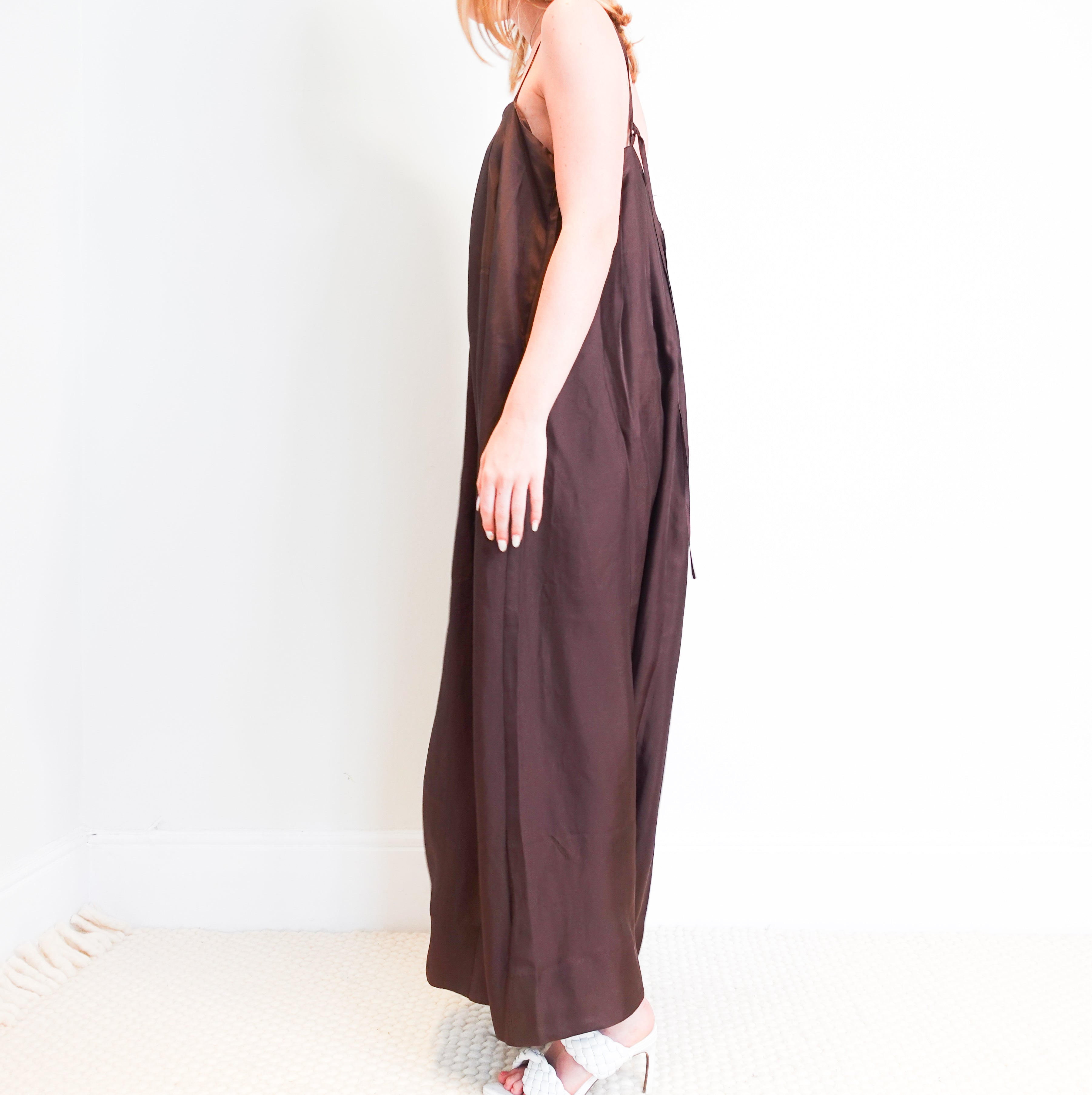 heather dress espresso silk RRP £465