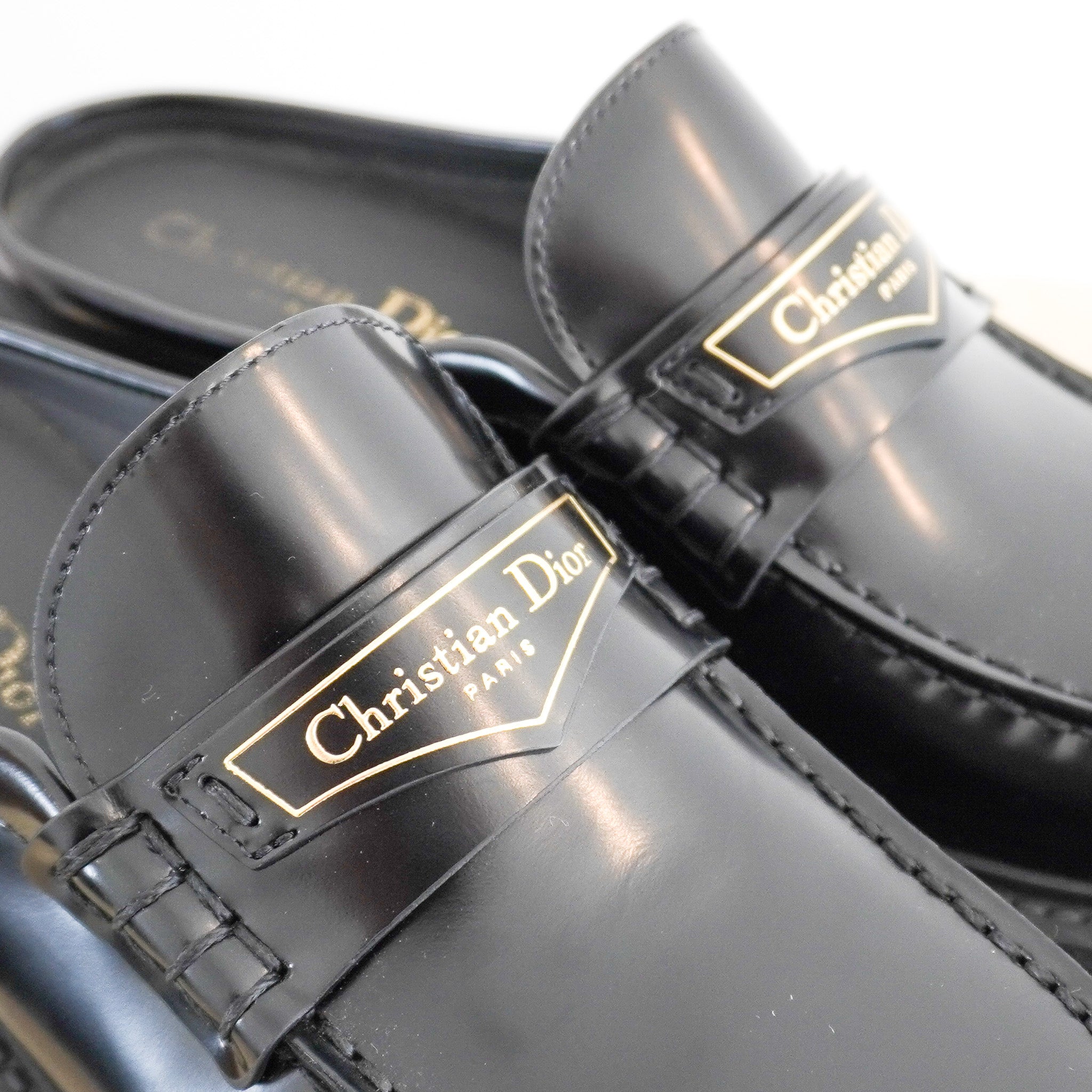 Dior Boy Loafer Mules in Black (RRP £890) | Authentic Preloved - Reloved Again