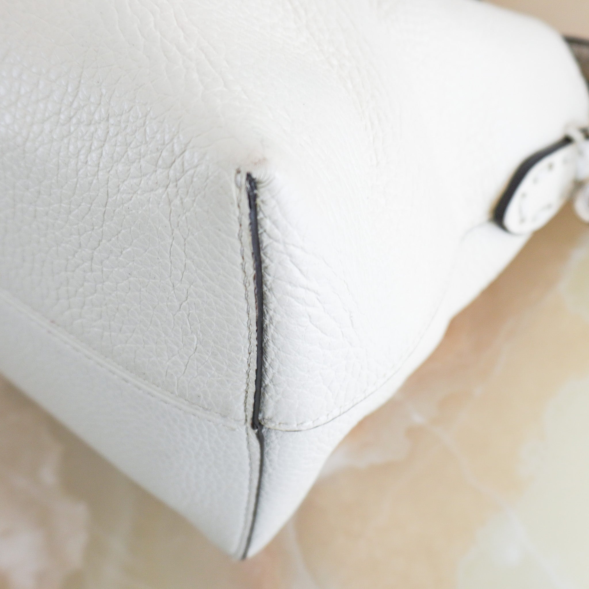 CURRENT SEASON Fendi By The Way Soft Medium Selleria Tote in White (RRP £2100) | Authentic Preloved - Reloved Again