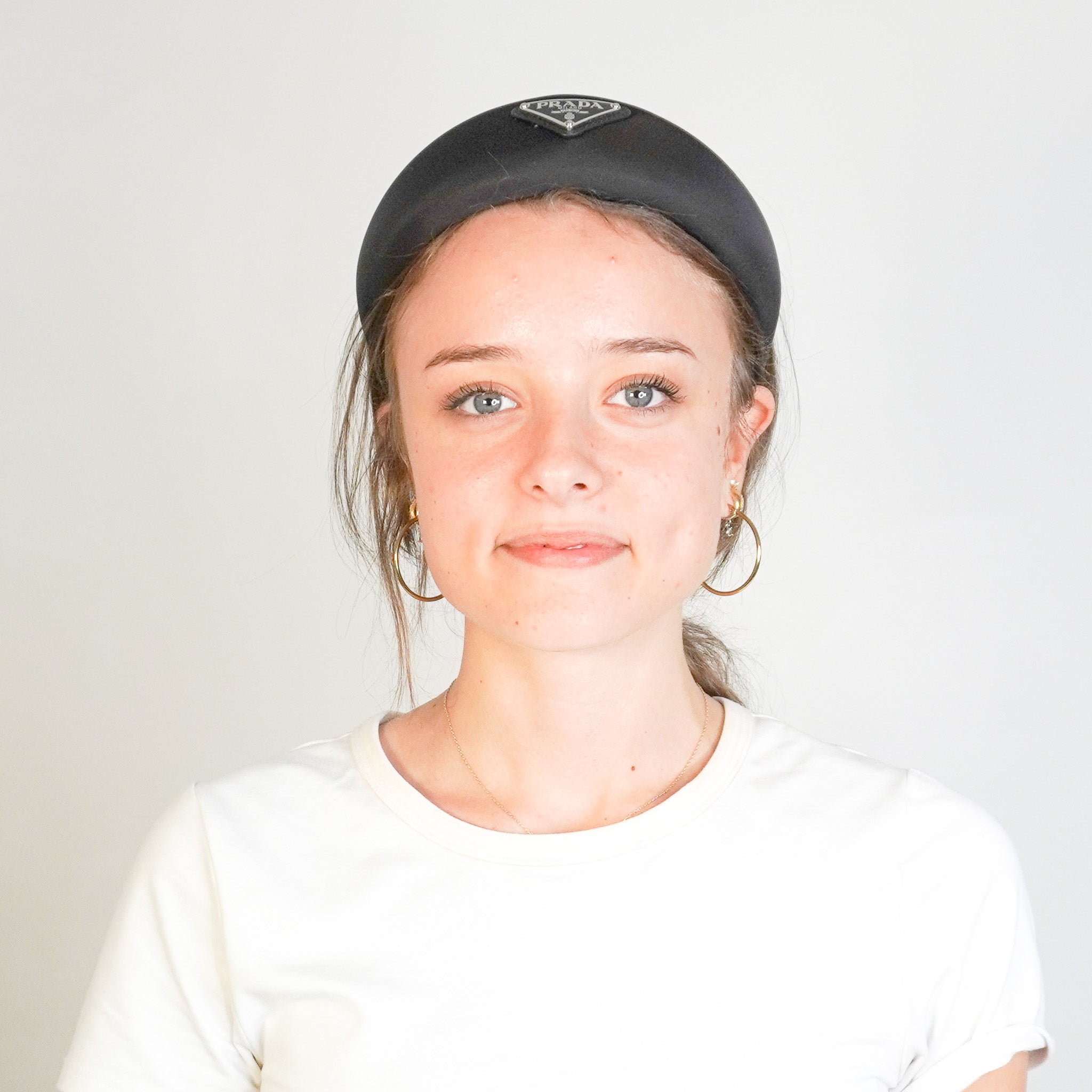 Prada Milano Logo Headband in Black (RRP £350) | Authentic Preloved FINAL SALE - Reloved Again