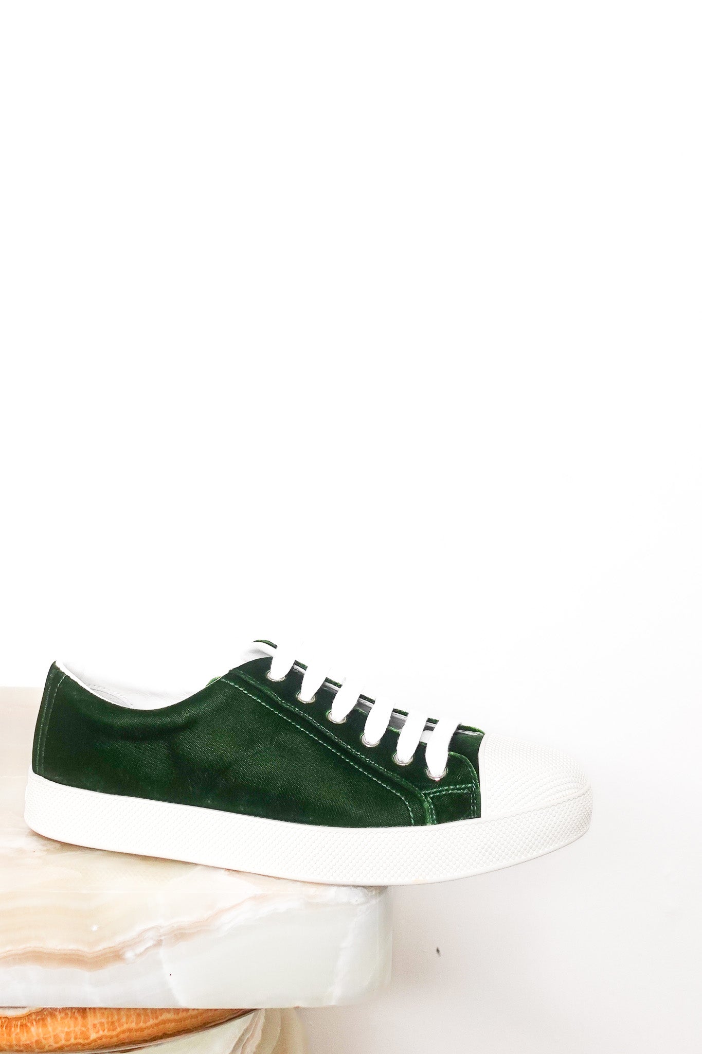 NEW Green velvet trainers RRP £700