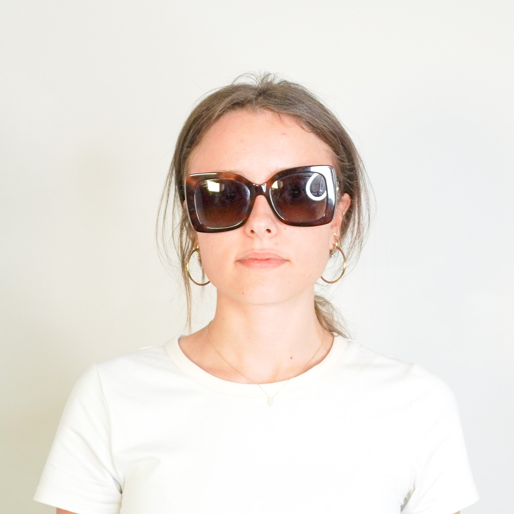 Chanel Tortoiseshell CC Logo Rectangle Sunglasses (RRP £400) | Authentic Preloved FINAL SALE (Copy) - Reloved Again