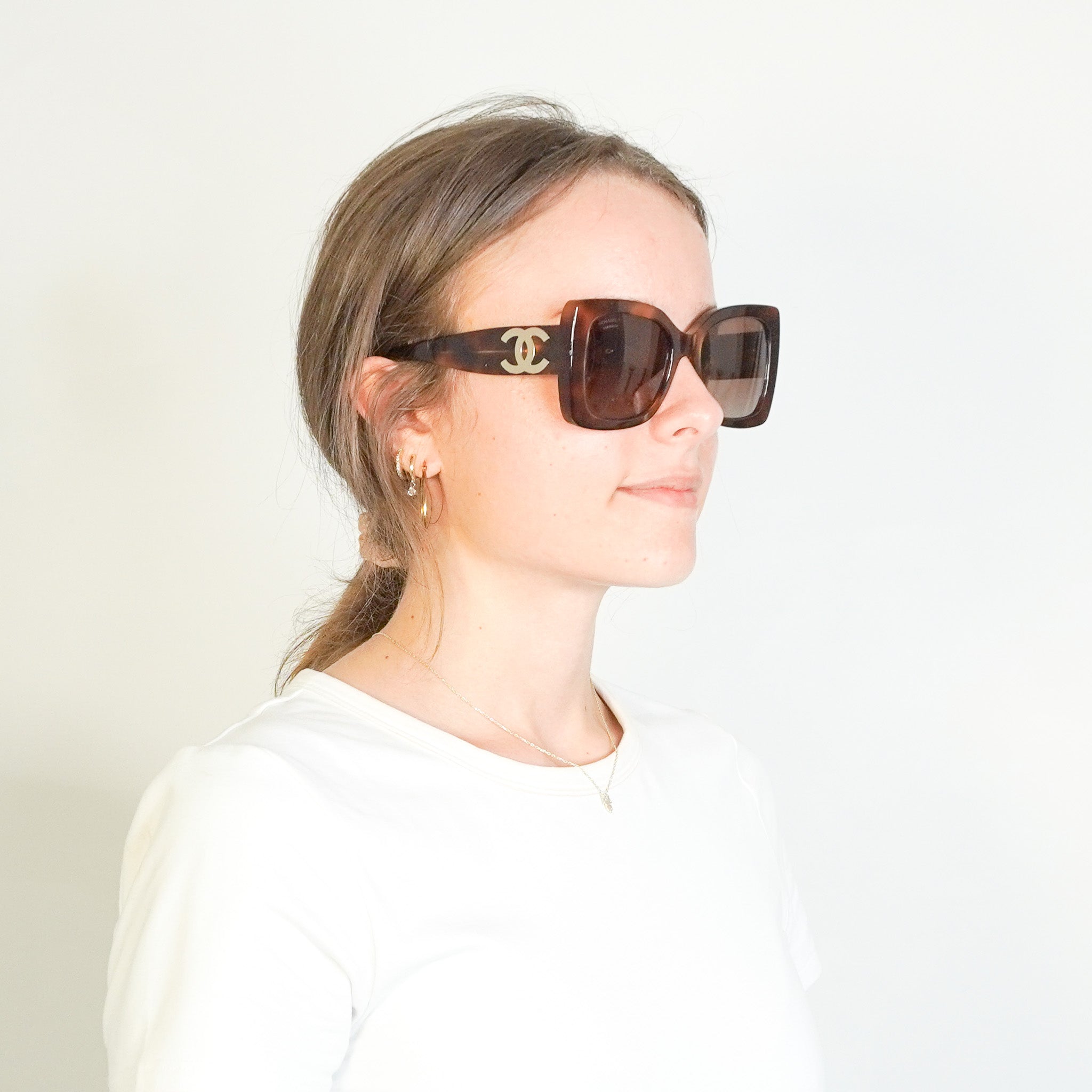 Chanel Tortoiseshell CC Logo Rectangle Sunglasses (RRP £400) | Authentic Preloved FINAL SALE (Copy) - Reloved Again