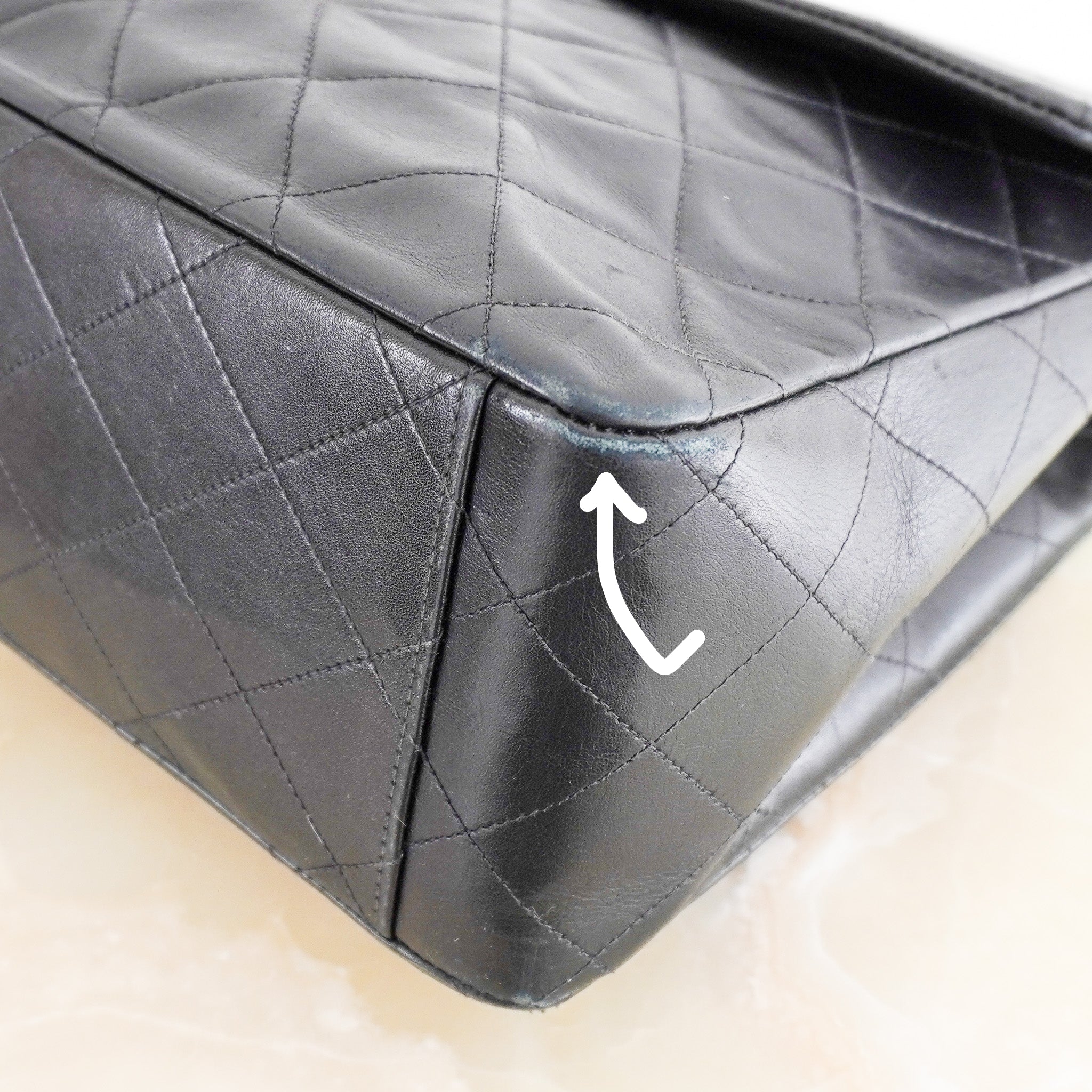 Chanel jumbo XL Classic Lambskin Single Flap crossbody bag-authentic preloved