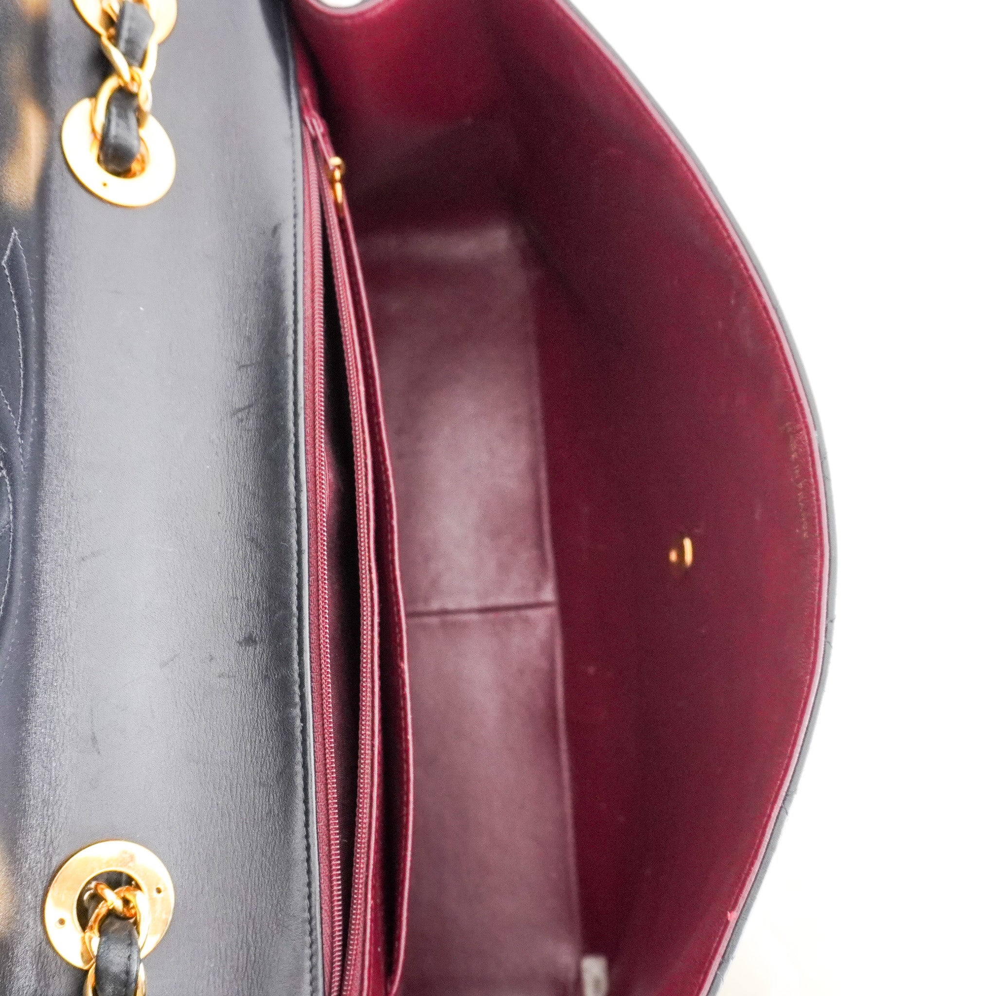 Chanel jumbo XL Classic Lambskin Single Flap crossbody bag-authentic preloved
