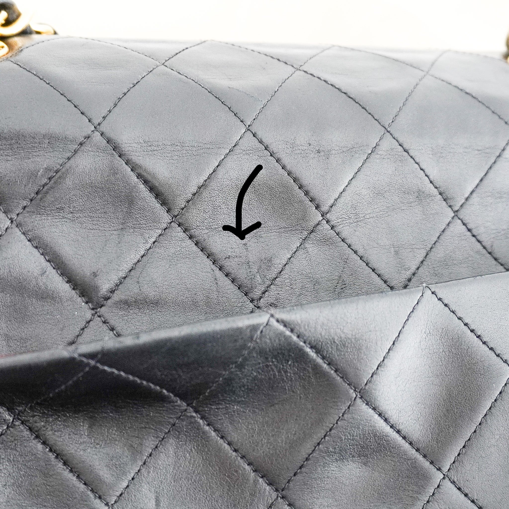 Chanel jumbo XL Classic Lambskin Single Flap crossbody bag-authentic preloved