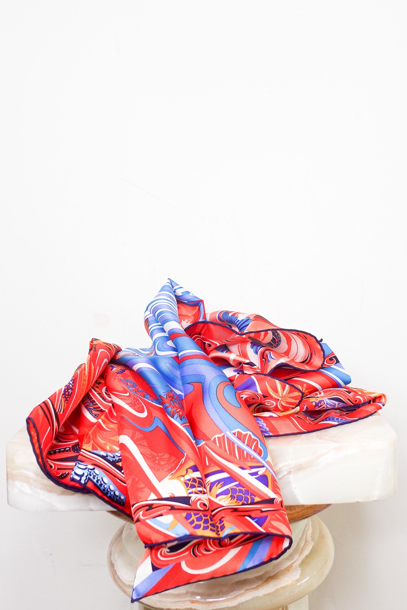 NEW Limited edition silk 'La Mer Au Ciel' scarf RRP £1k