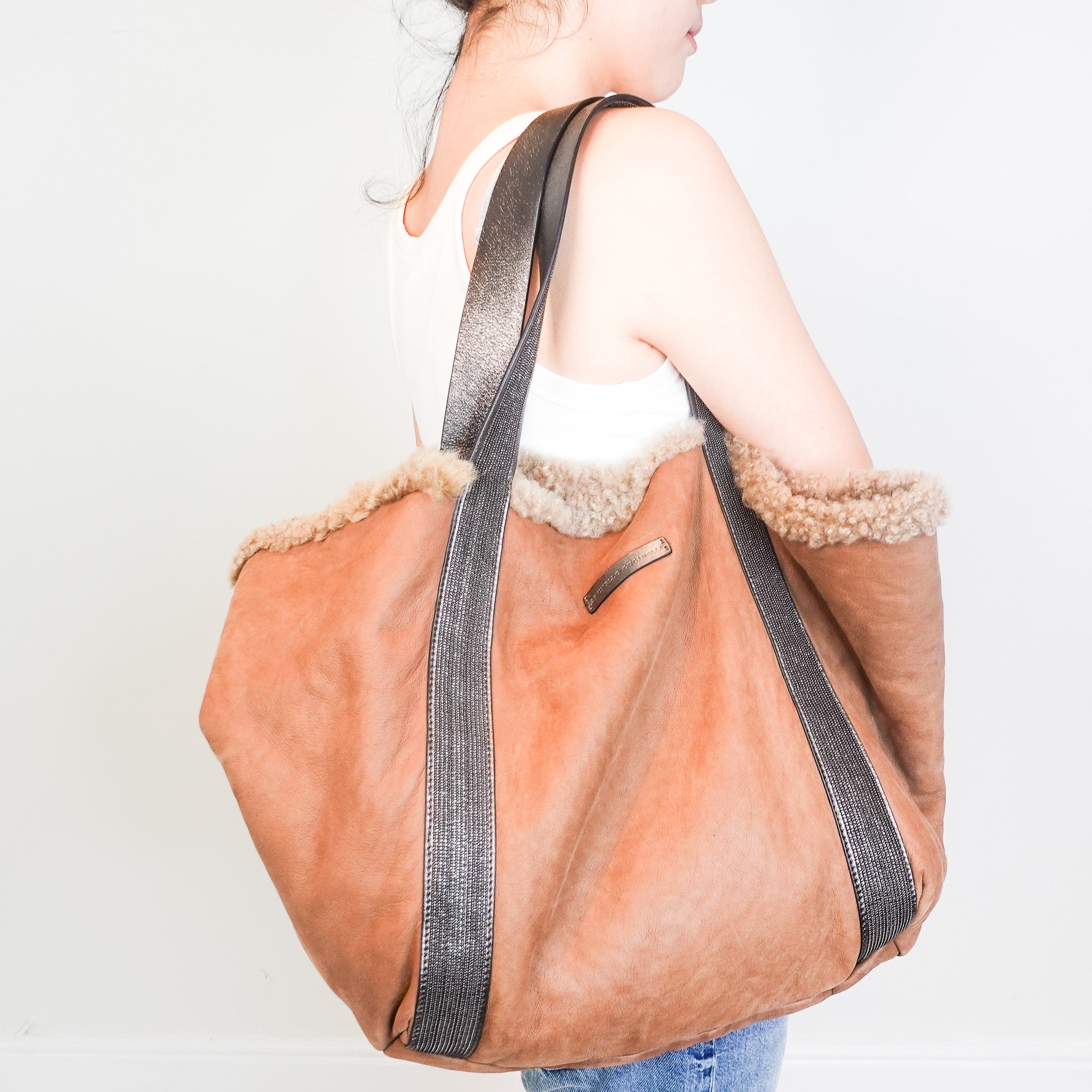 NEW Shearling tote bag RRP £1.2k