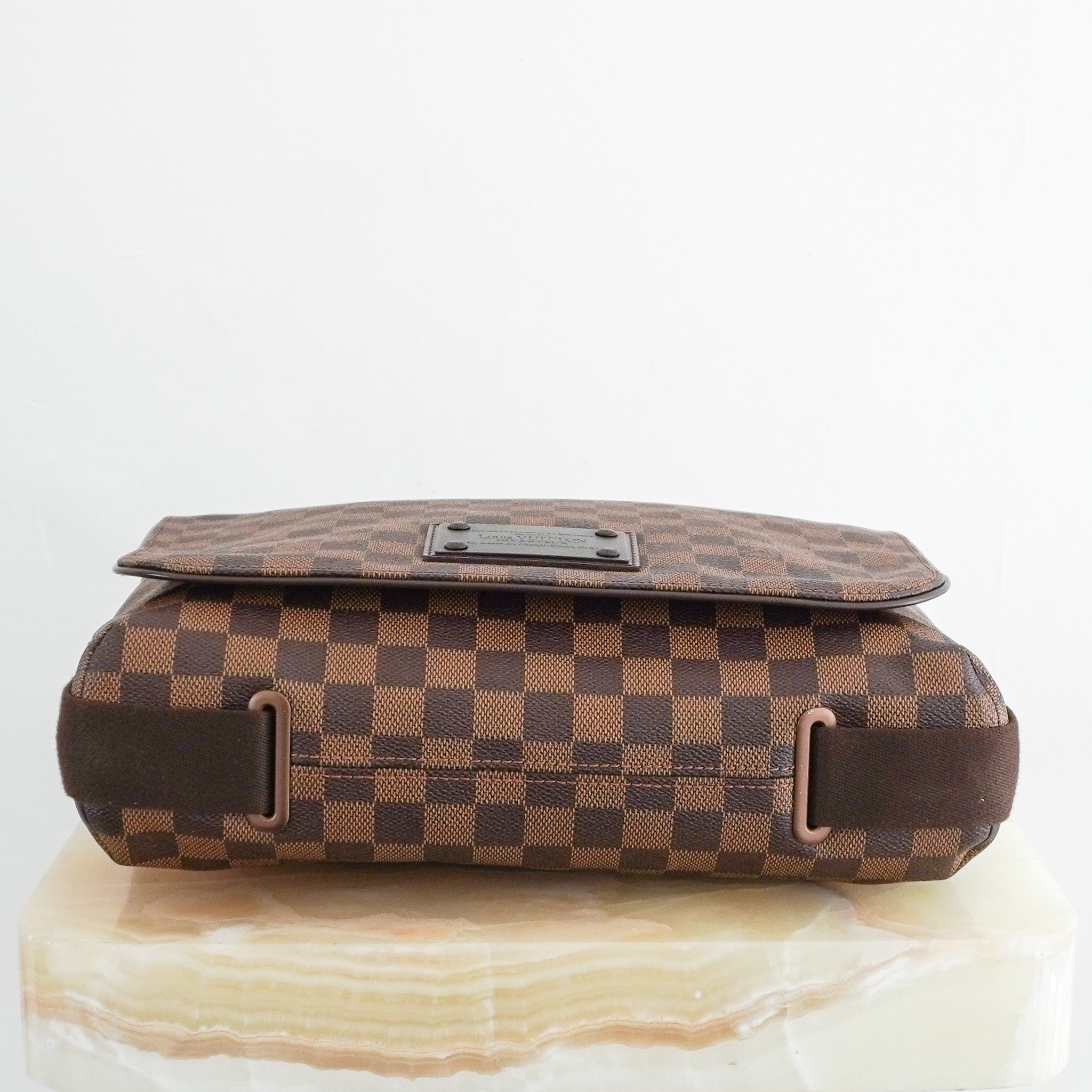 Louis Vuitton Brown MM Damier Ebene Brooklyn Messenger Bag (RRP £1000) | Authentic Preloved - Reloved Again