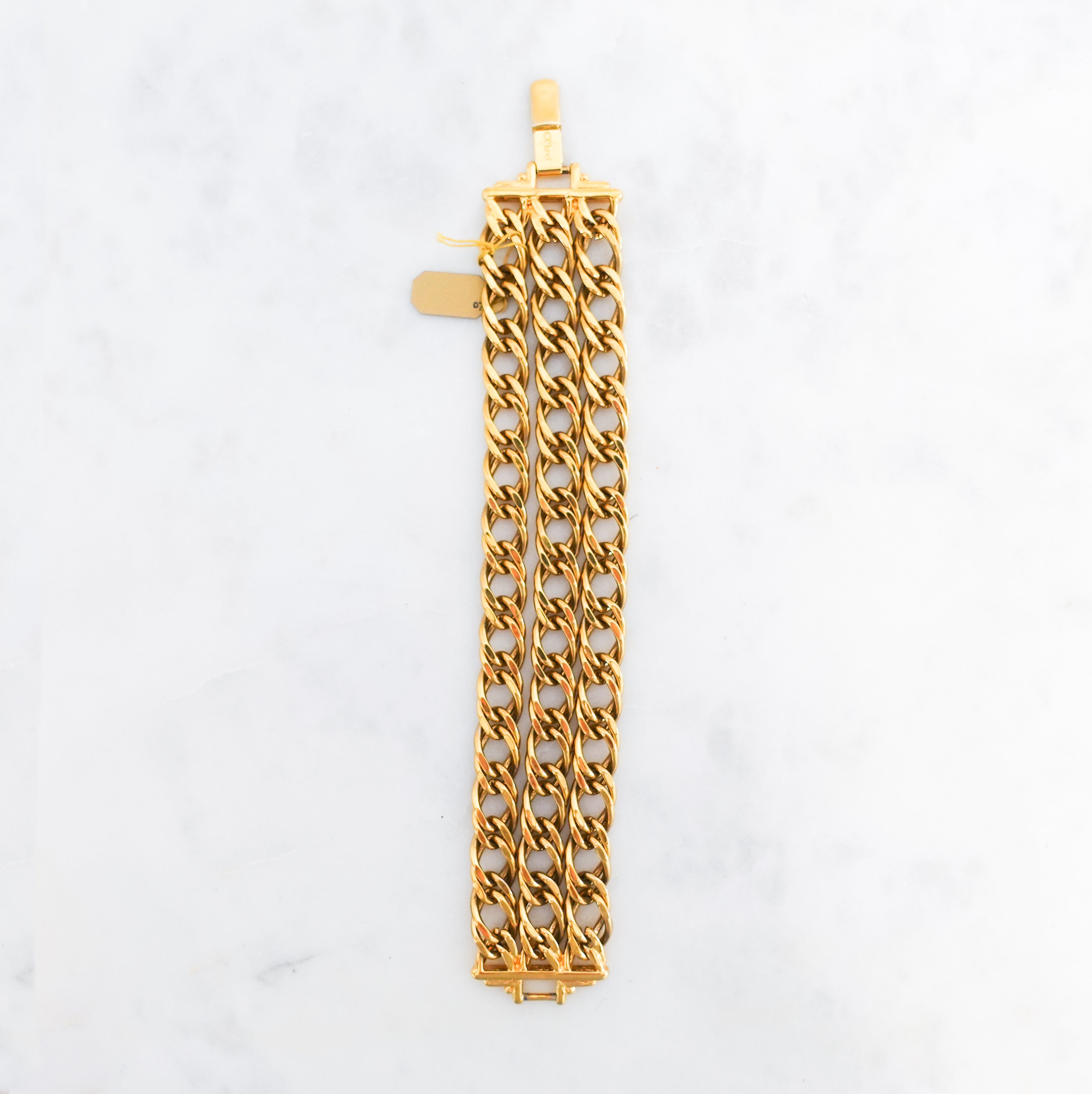 vintage triple chain bracelet