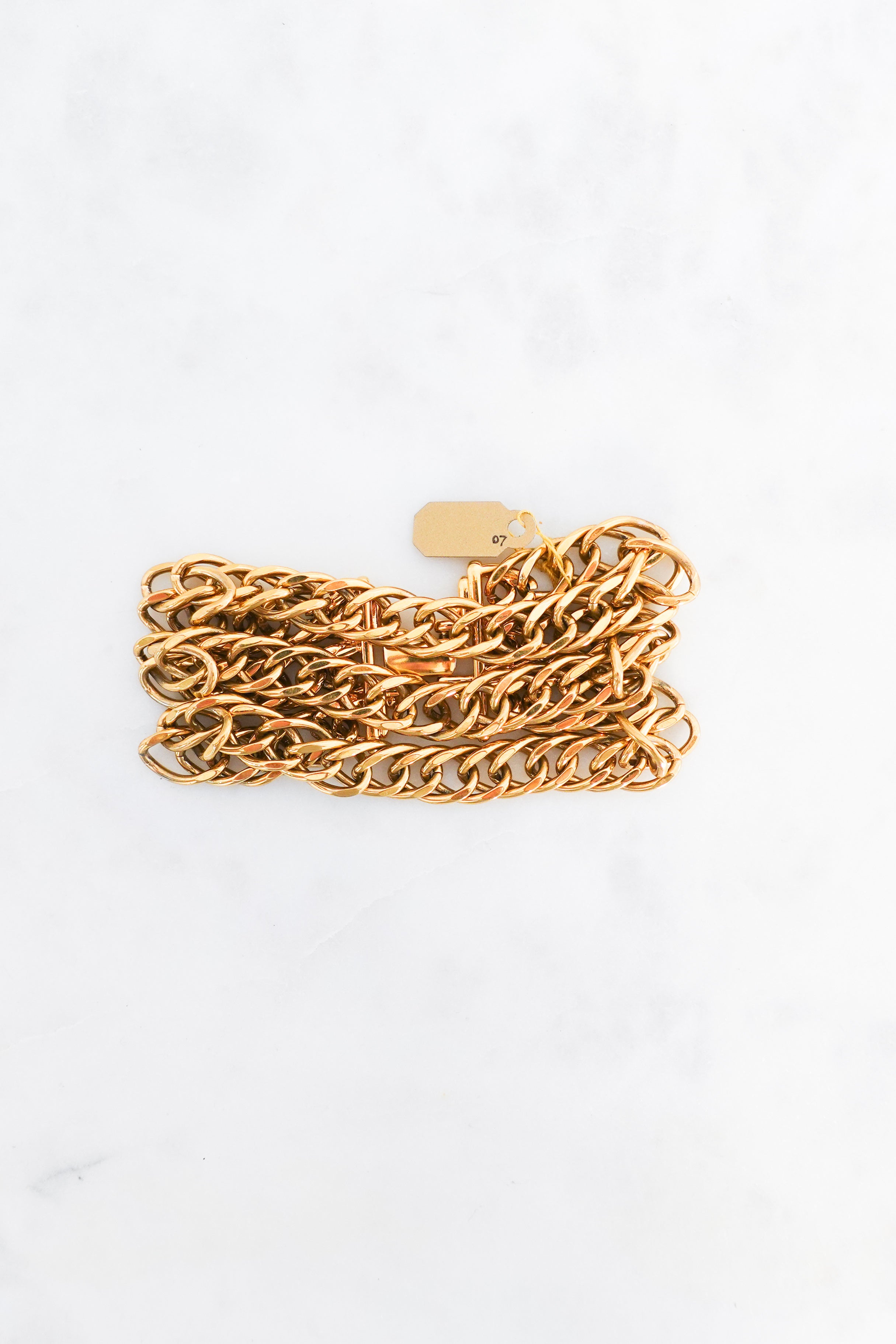 vintage triple chain bracelet