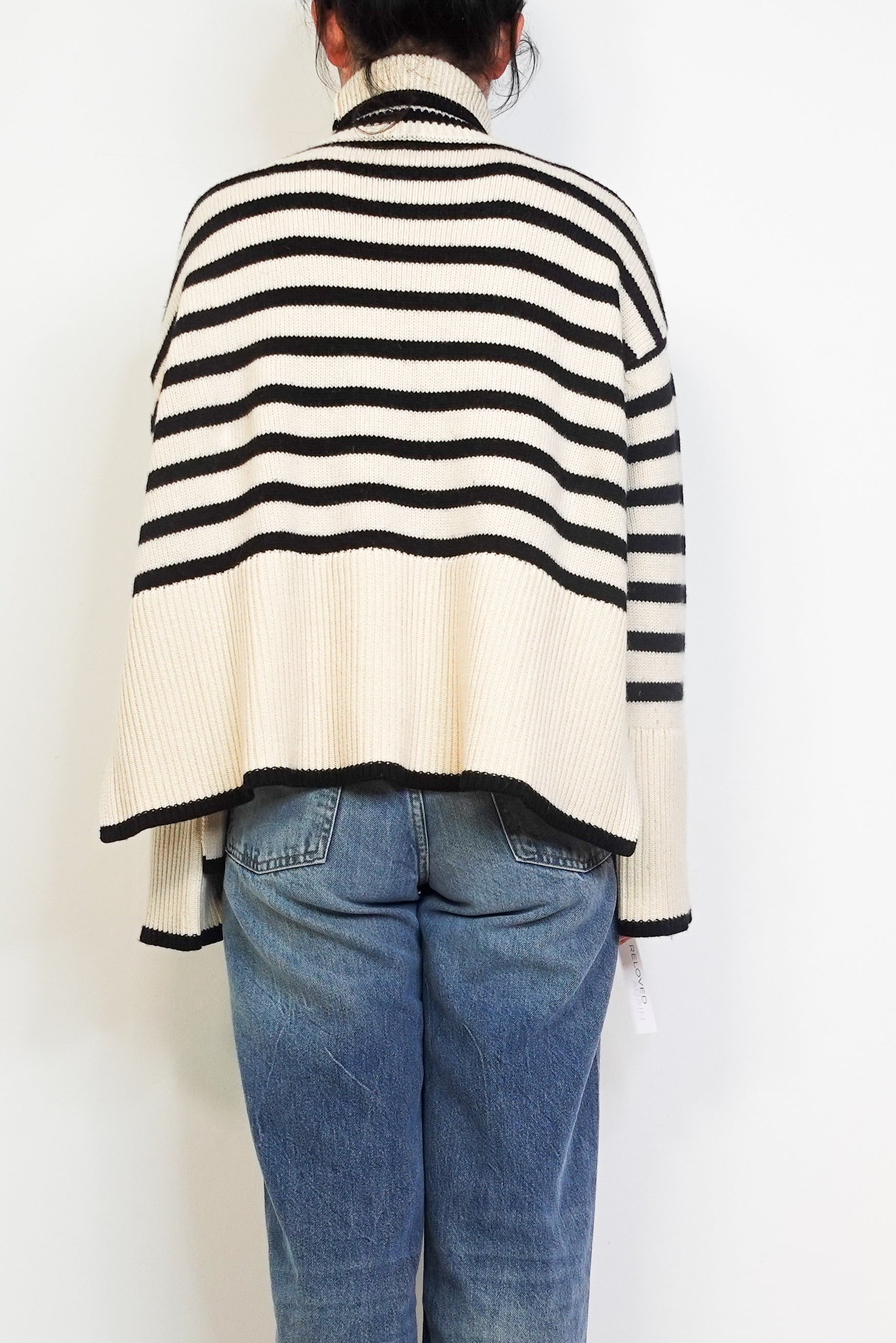 Signature Wool blend striped Turtleneck Sweater RRP £450