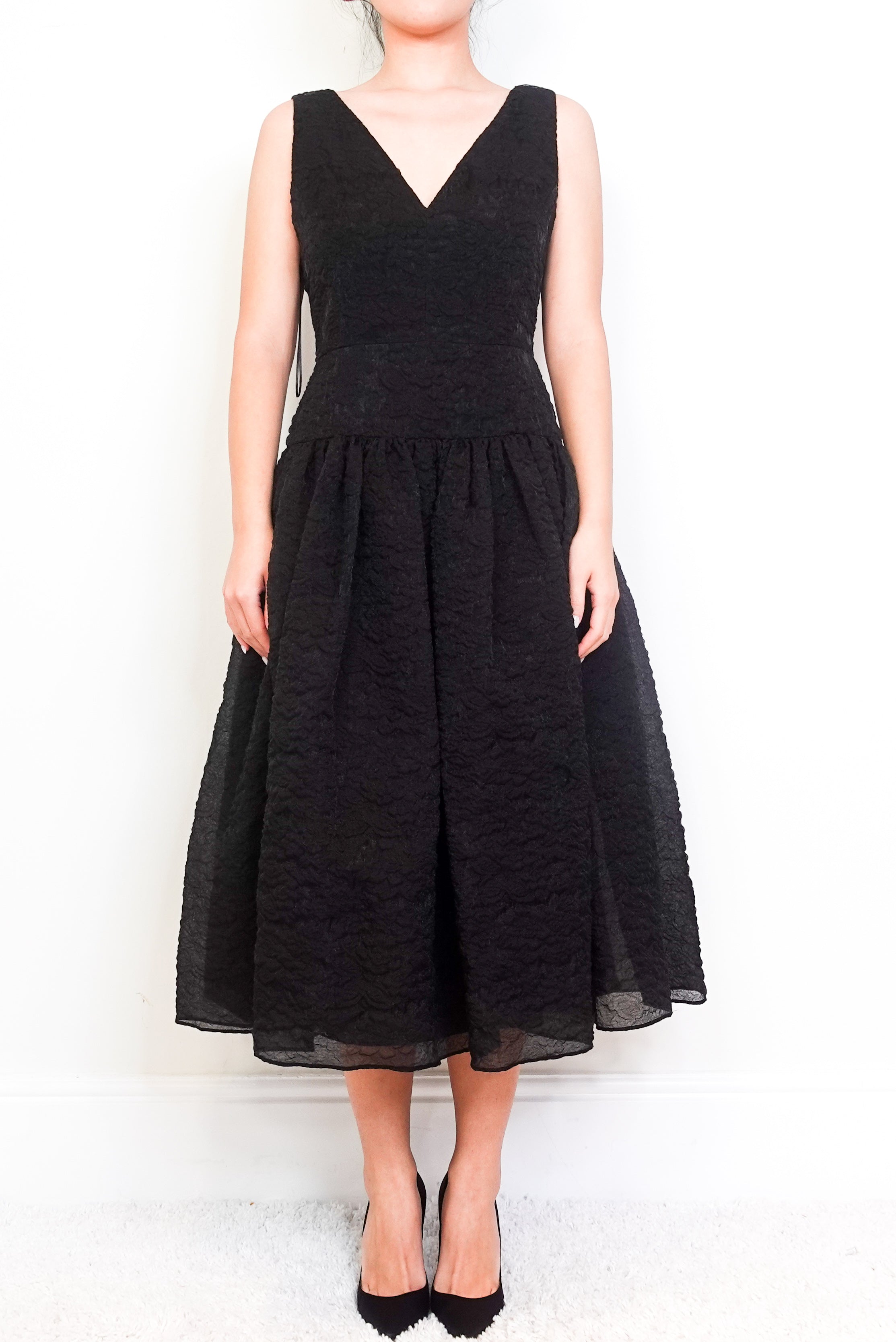 Ruched Black Gown RRP £1200