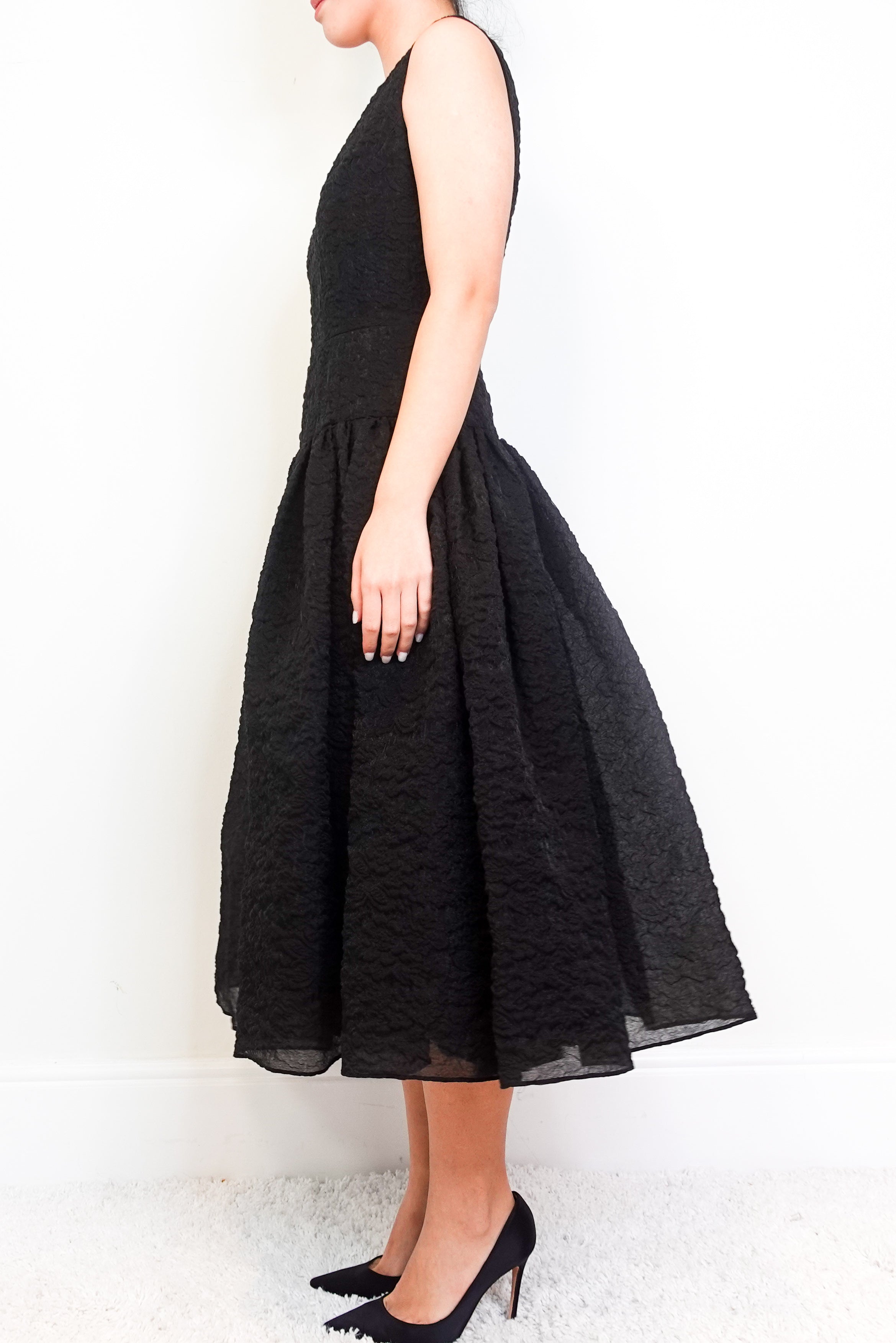 Ruched Black Gown RRP £1200