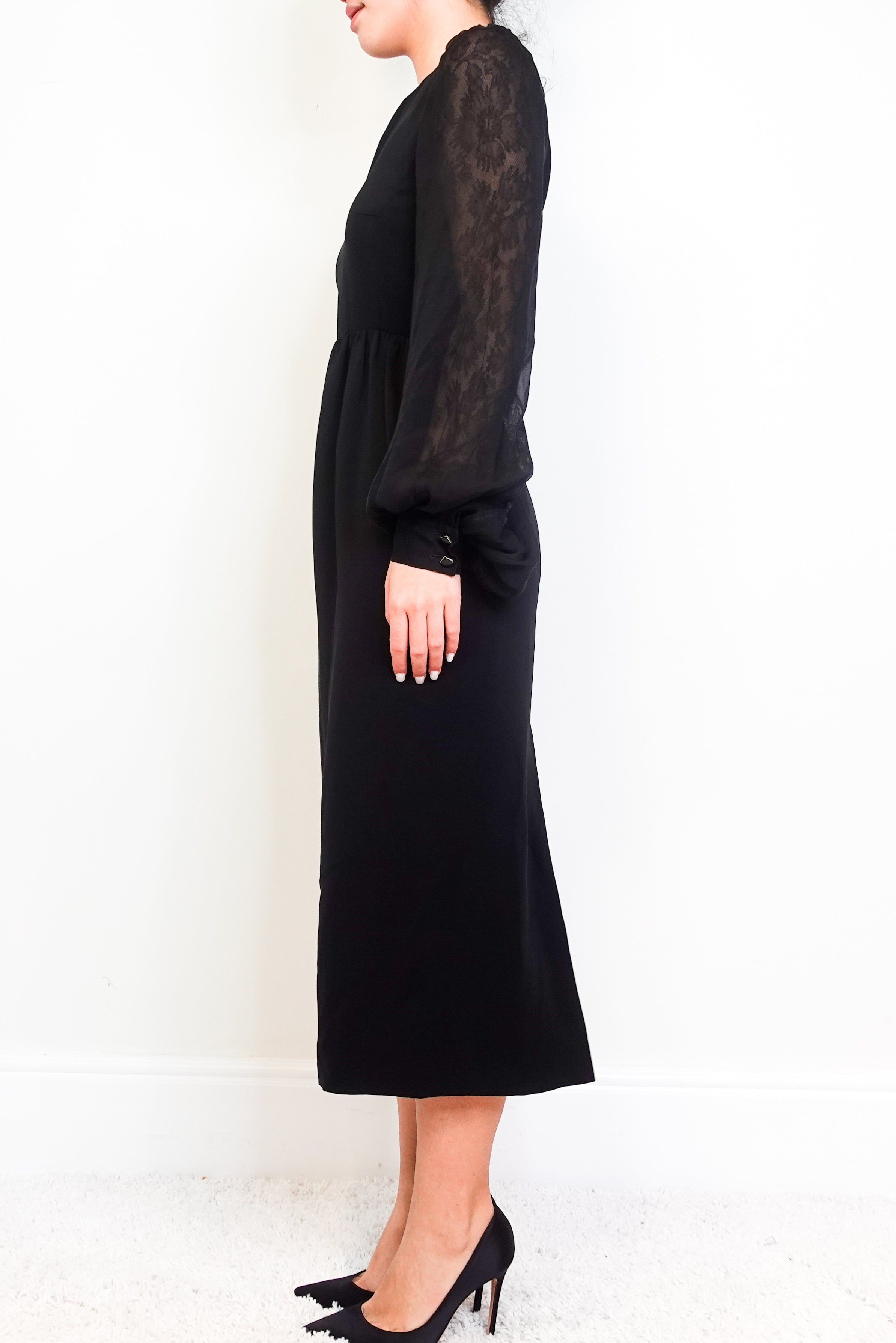 Black midi dress RRP £180