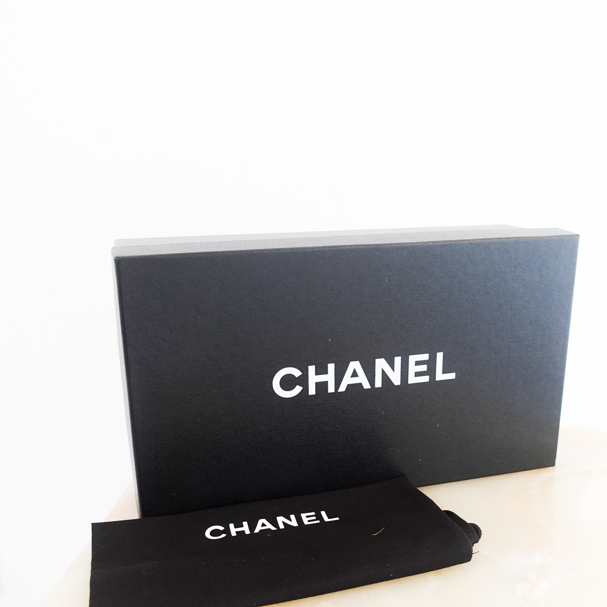 Chanel Black CC Ballet Flats with Bows RRP £1000 | Authentic Preloved - Reloved Again